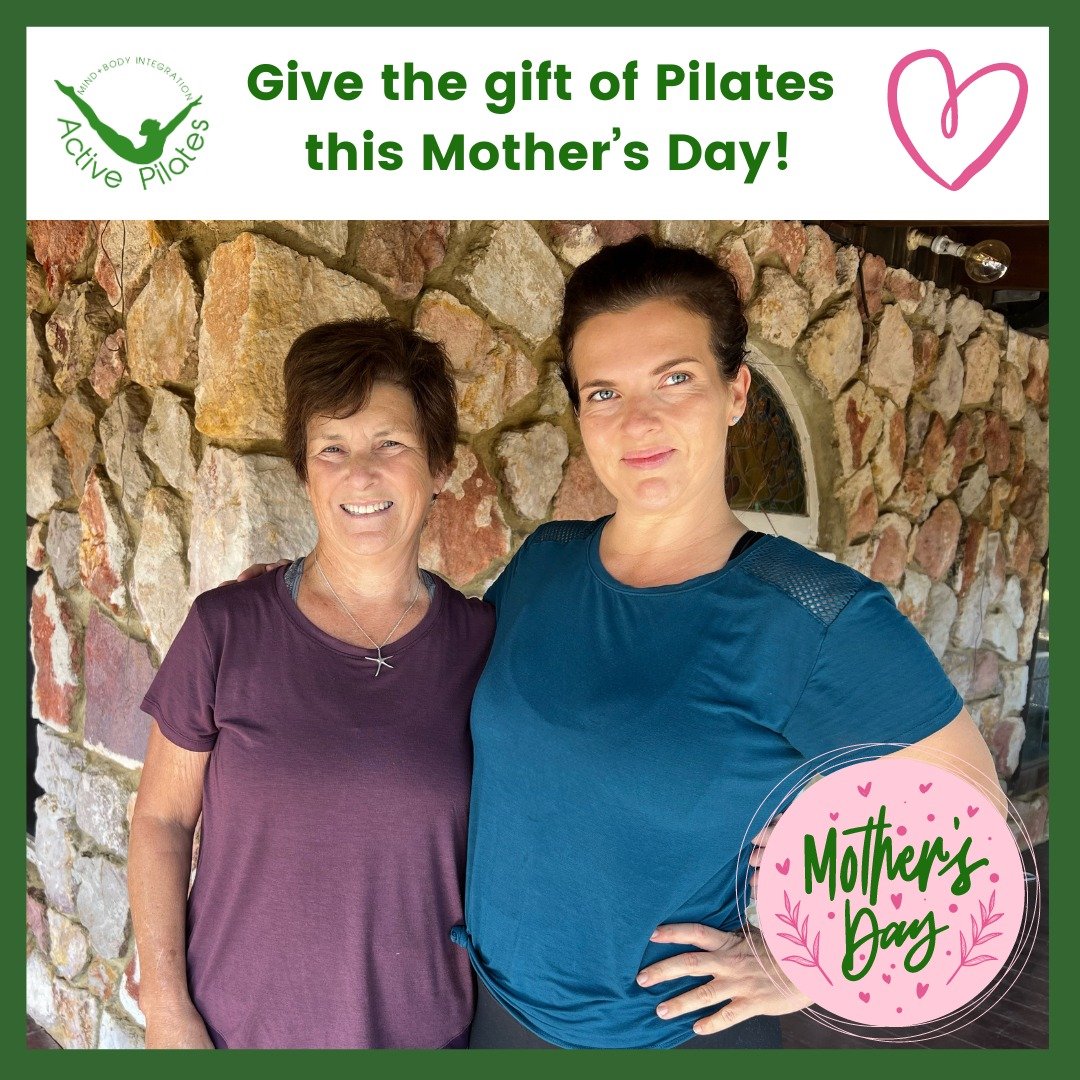 ✨ Treat Mum this Mother's Day with the gift of Pilates! 😄 

Choose between private sessions tailored to meet your Mum's needs, or one of our exciting groups classes!..

💆 Private 1 hour session - $95 
🧘&zwj;♀️ 10 class pass - $200
🌟 5 class pass 