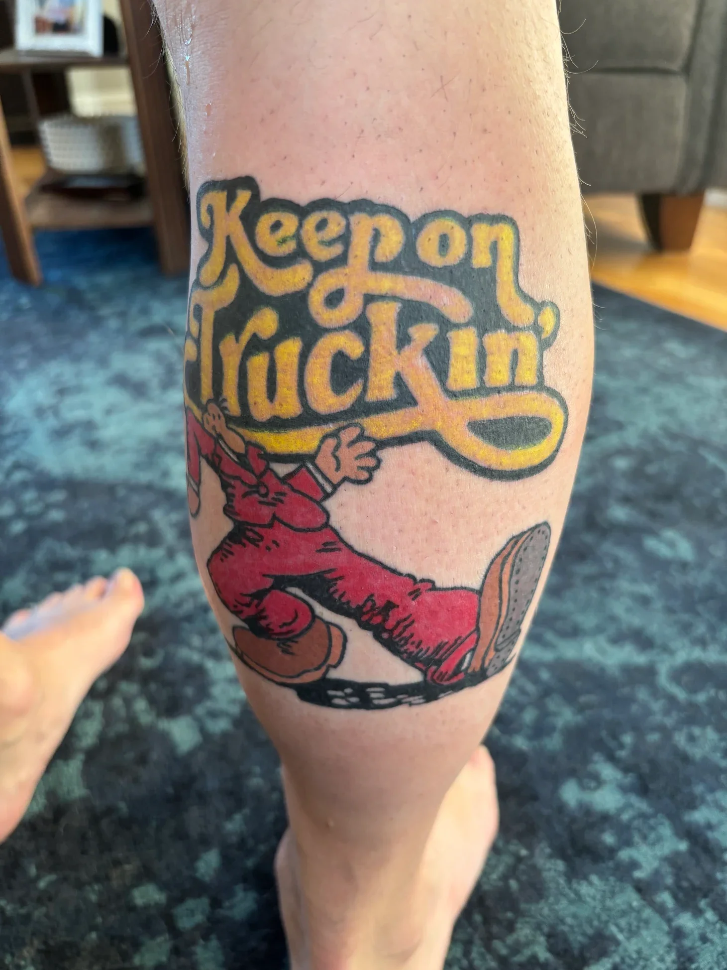KEEP ON TRUCKING TATTOO