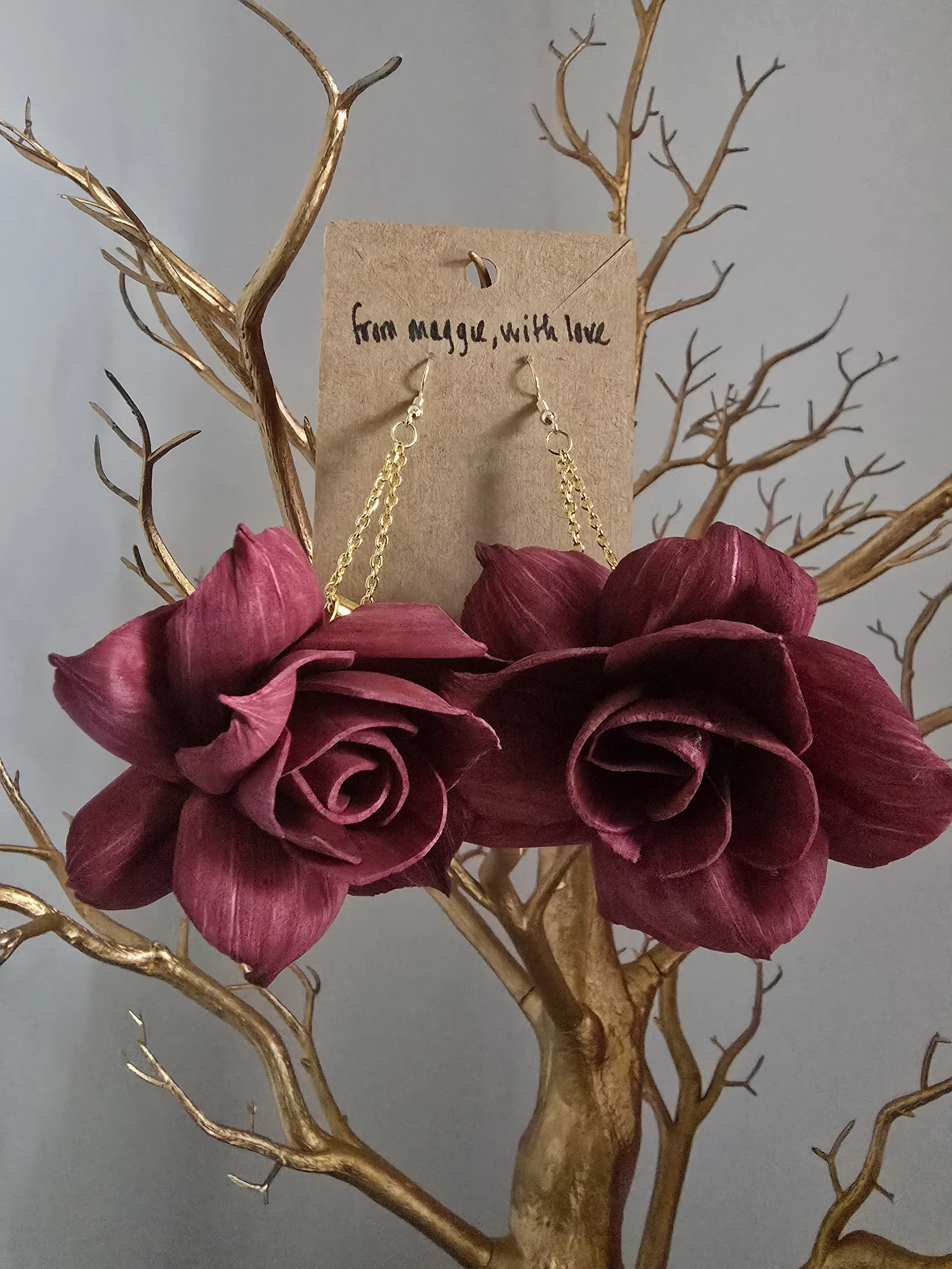 Large Floral Earrings