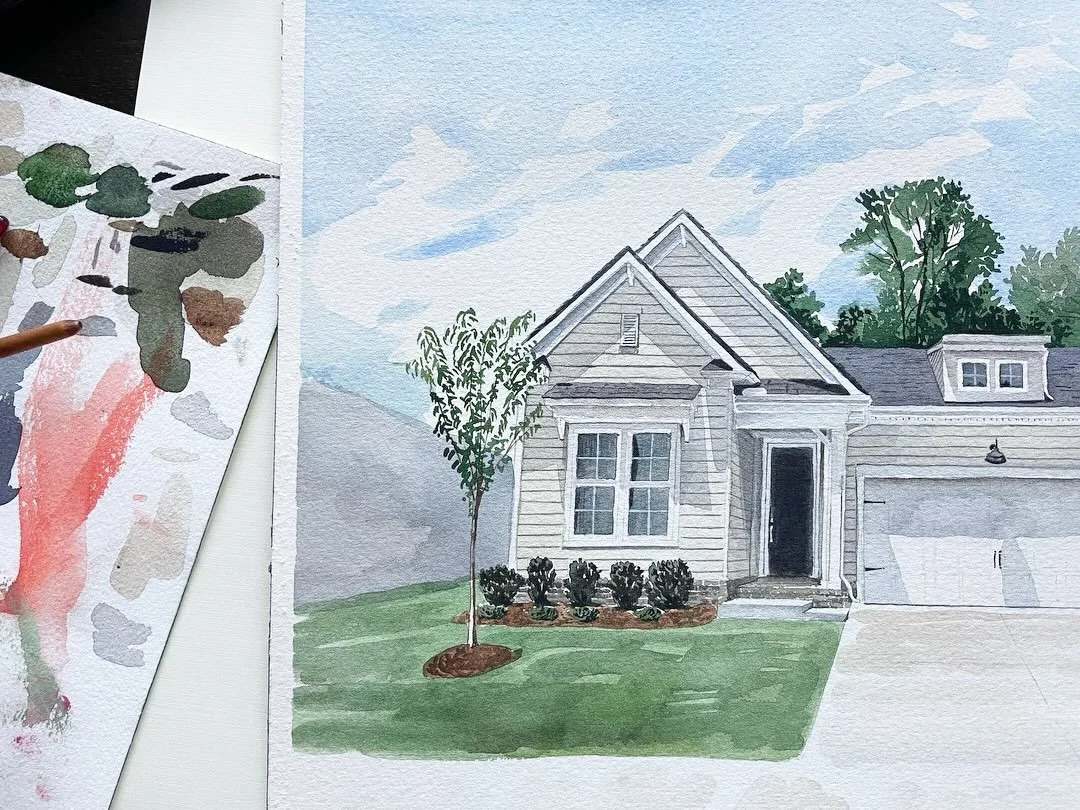 Some house snippets throughout the years 🏡 

#houseportrait #housewatercolor #penandinkdrawing #architecture