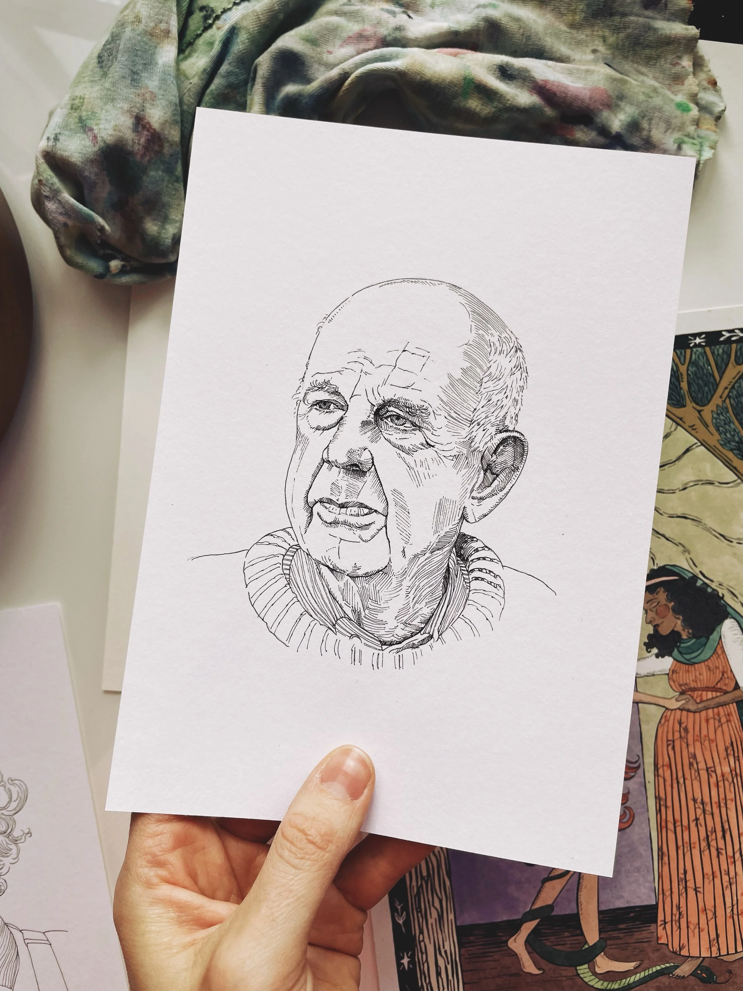 Rest in Peace, Wendell. #wendellberry #penandinkart #portrait