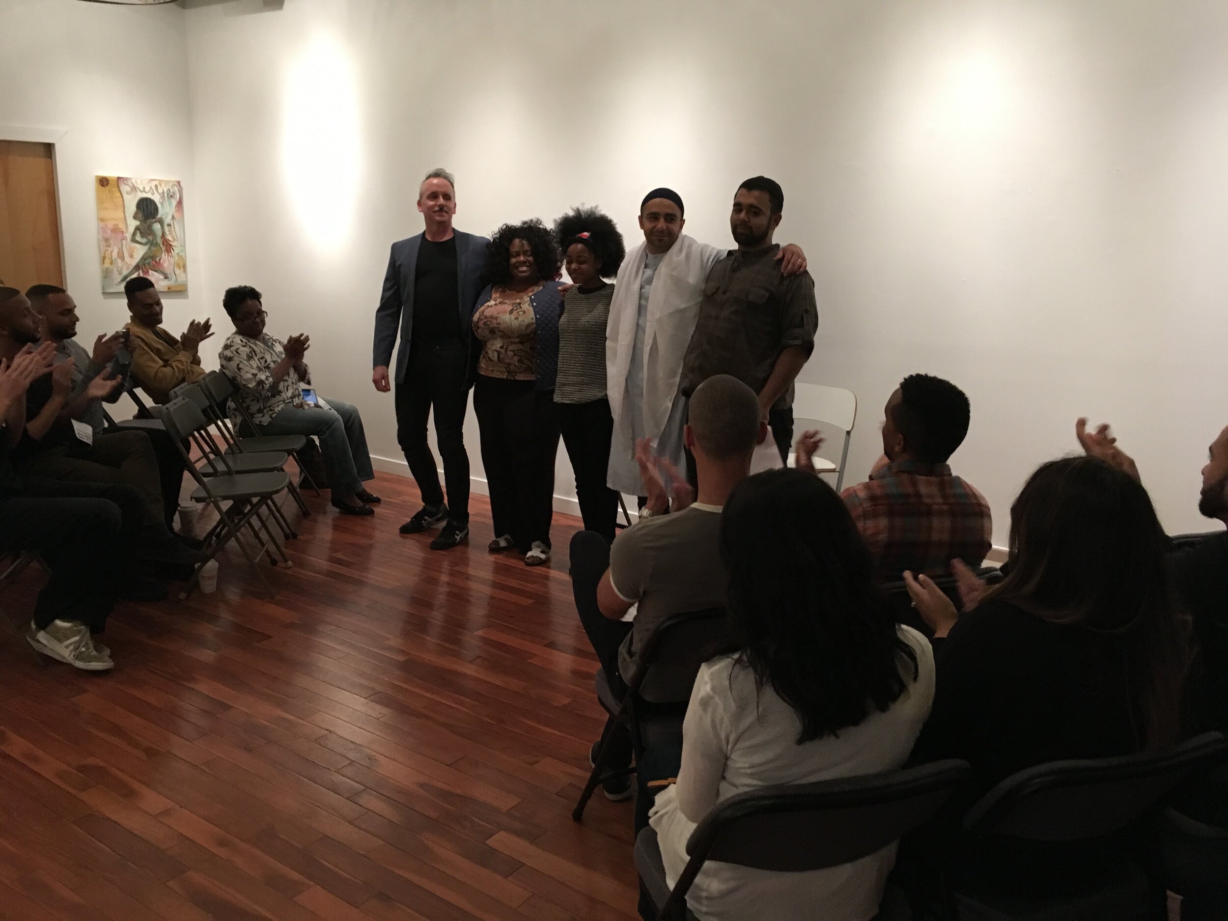 The cast of Black Berry. A story of love deemed illegal. Themes of story: immigration rights, Islamophobia, and abortion rights.