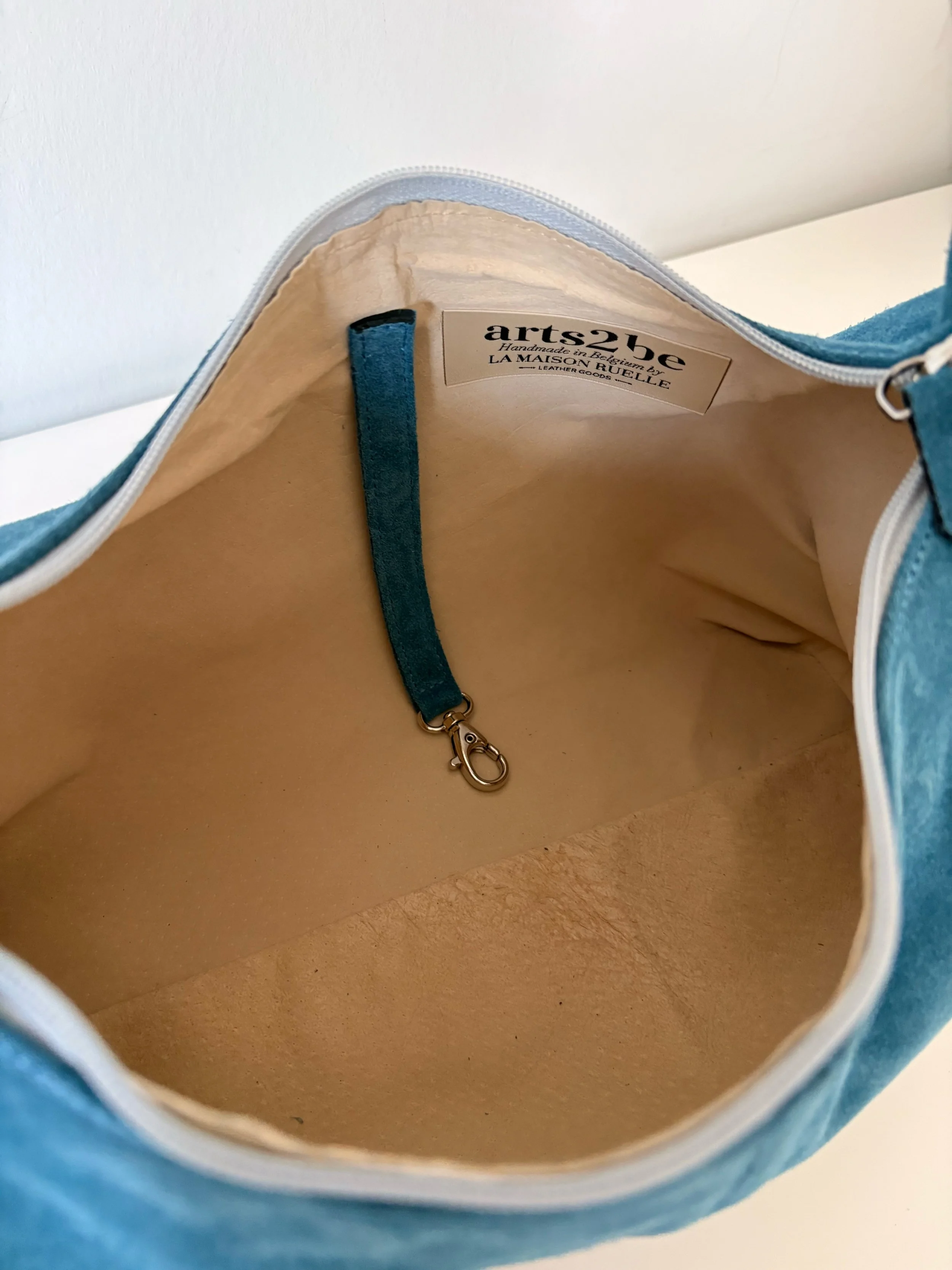 Sac Milla daim bleu intérieur