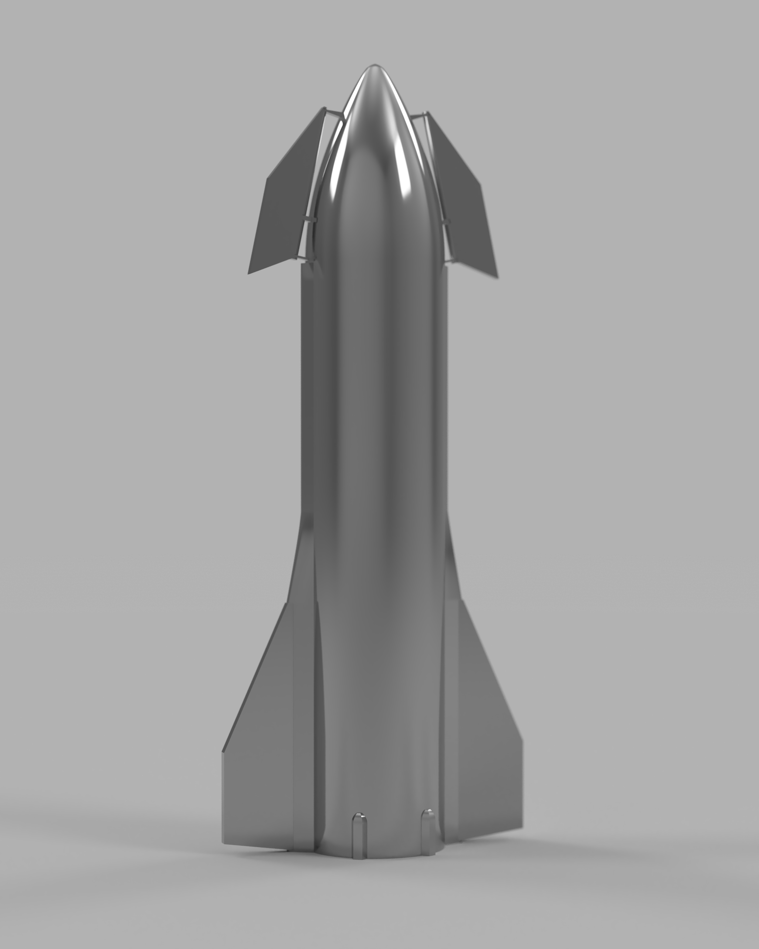  A rendering of the full model in Fusion 360. The model was designed for printing on an Ultimaker2+ from the start, which meant that the fuselage had to be split into three parts to fit inside the build volume. 