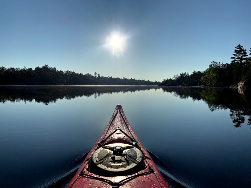 A glassy morning paddle.
