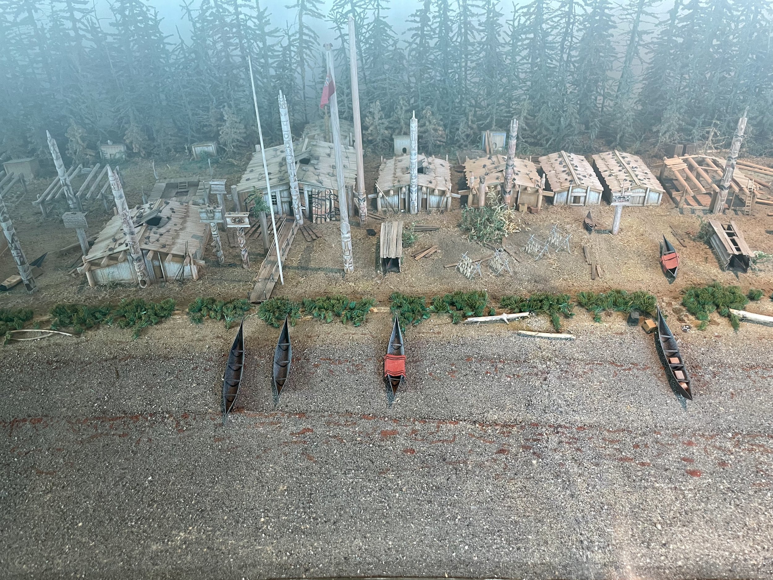  A model village of what Skidegate looked like pre-contact. 