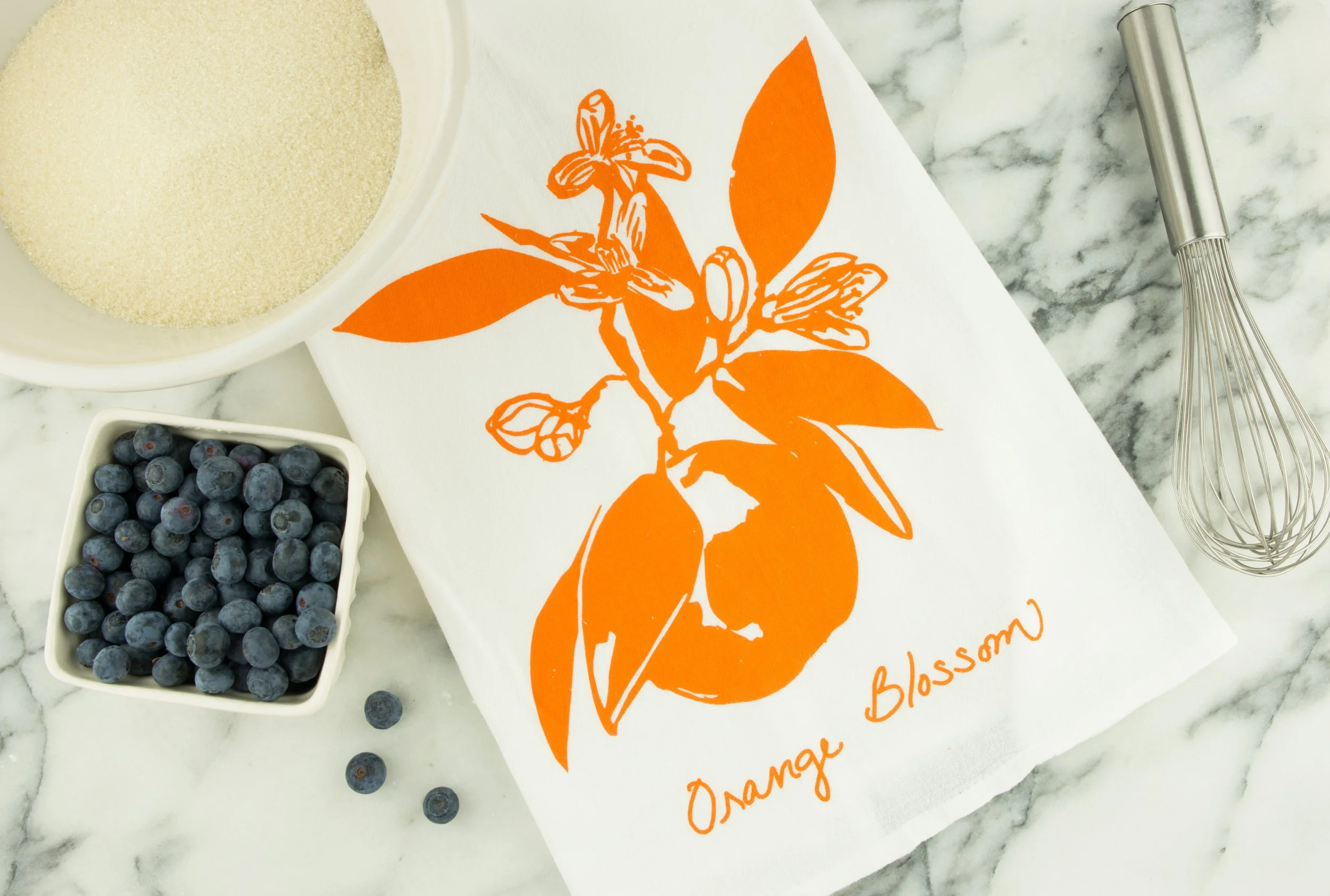 Orange Blossom Tea Towel