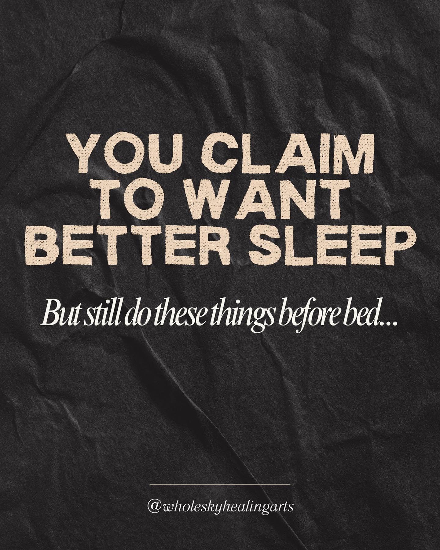 You claim to want better sleep 😴 

You can&rsquo;t say you&rsquo;ve done everything to get better sleep if you&rsquo;re still up to these bad habits.

Follow me to best insomnia &amp; regulate your nervous system. ❤️😘

#insomnia#sleeptips#healthy#v