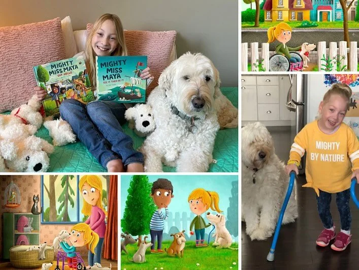 Last week Maya did nearly a full day of presentations to K-5 students at a local school. 

She did so amazing reading her books, talking about CP, and answering LOTS of questions. The kids had so many great questions and were genuinely interested in 