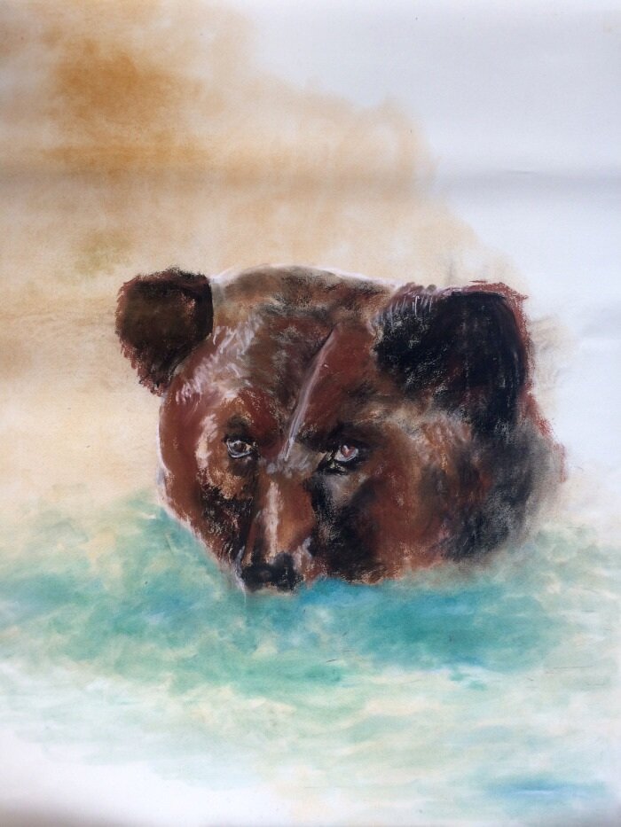   Berlin Bear   Pastel on Paper  30 x 40 in  2016 