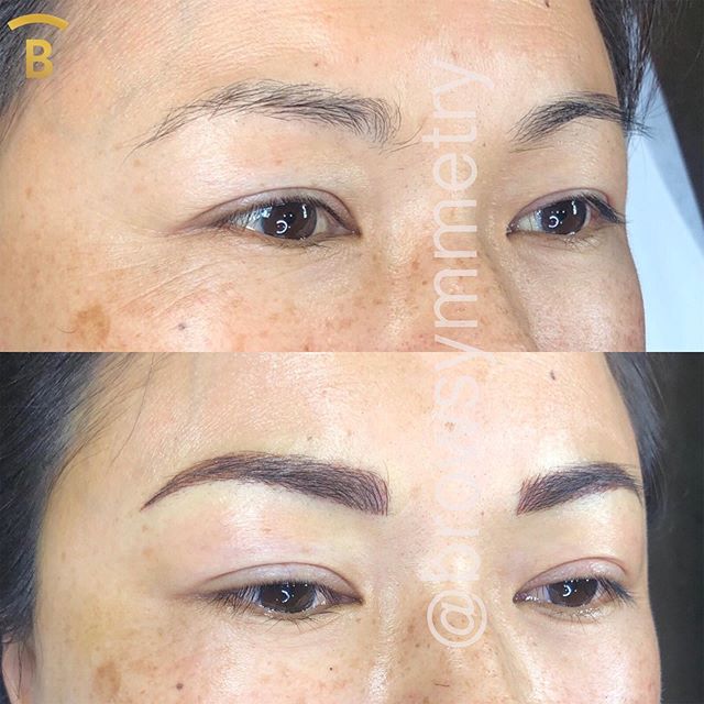 Combo brows (microblading + shading). 😍 
Both microblading and powder techniques are a 2 step procedure.  Minor adjustments to shape and color will be made during the touch up session, which takes place 4-8 weeks after the initial session. 
There ar