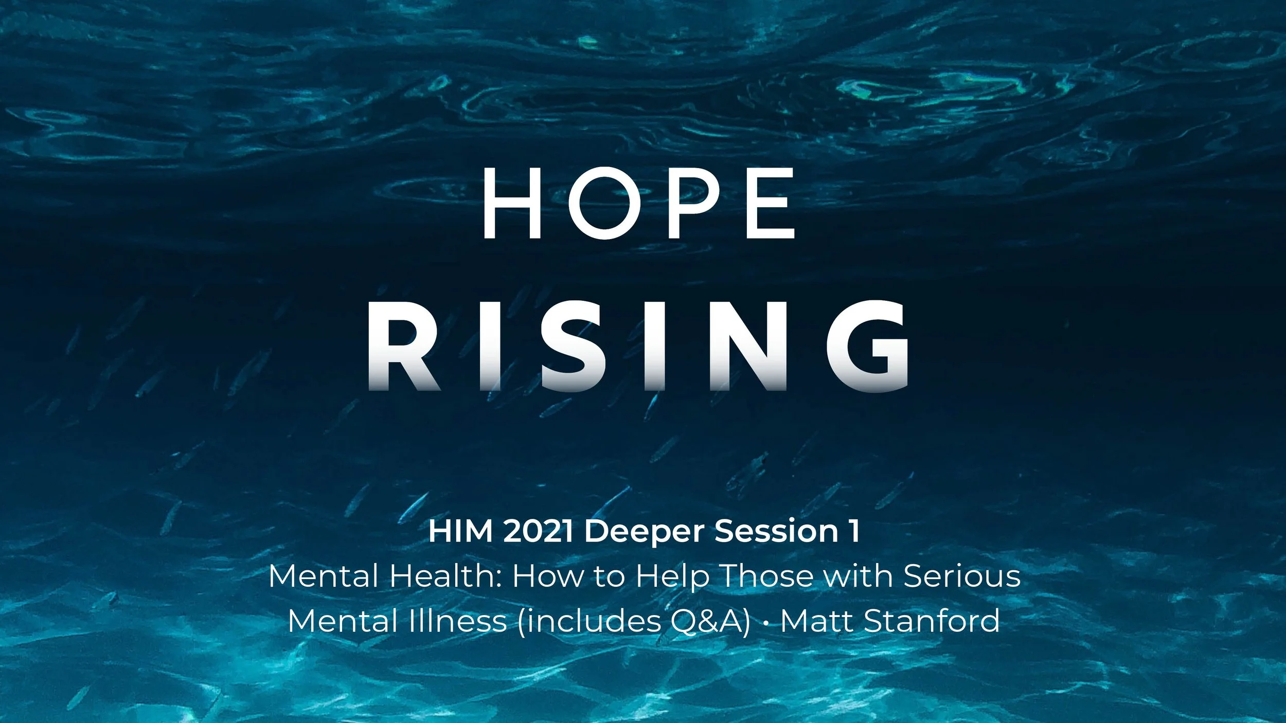 HIM 2021 Deeper Session: Mental Health: How to Help Those with Serious Mental Illness (includes Q&A)