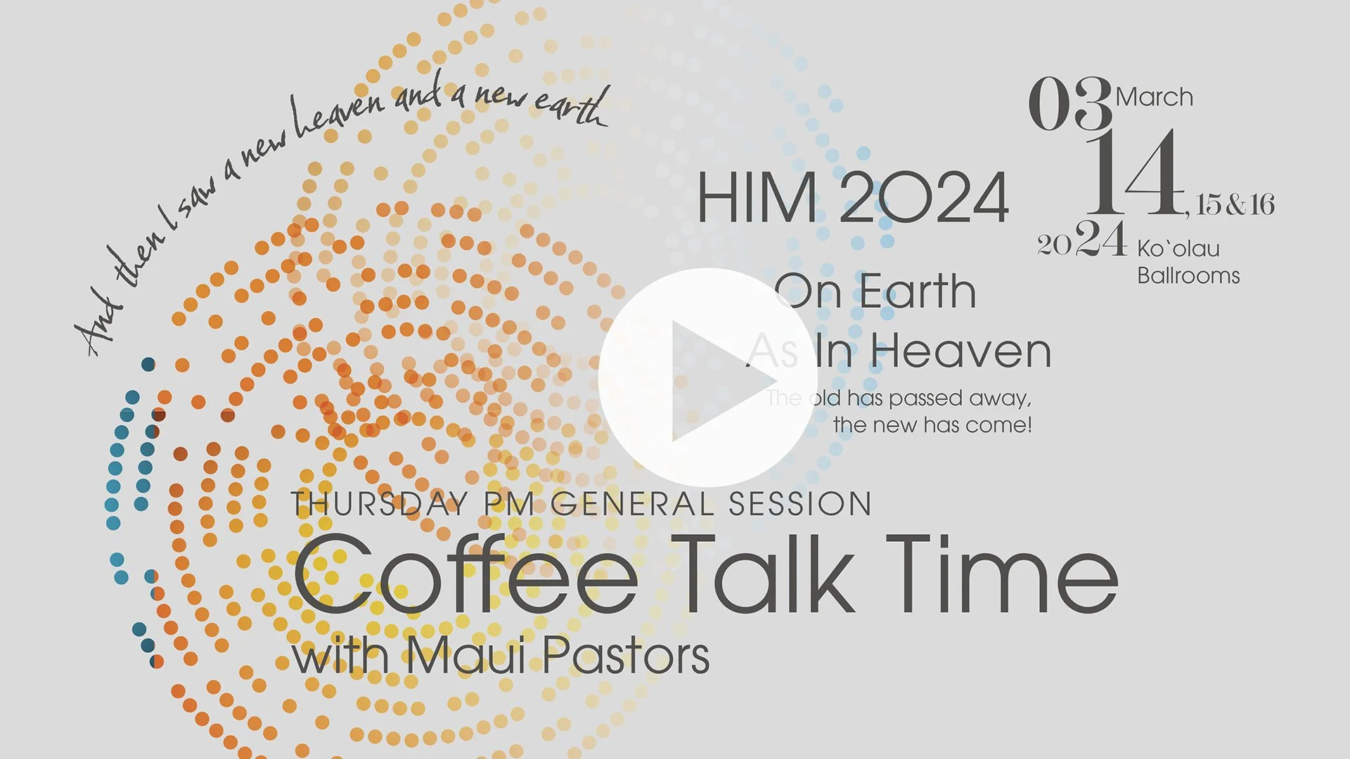 Bonus Feature: Coffee Talk Time • Maui Pastors