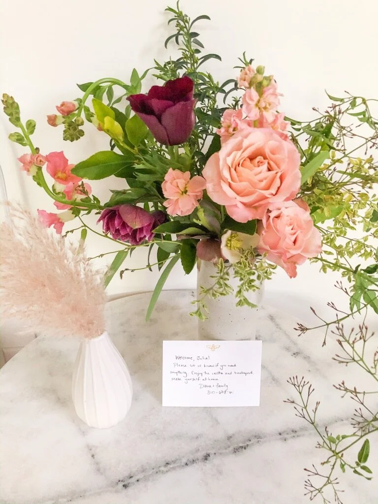 Local flowers grown by @borrowedgarden for our guests celebrating a special occasion.