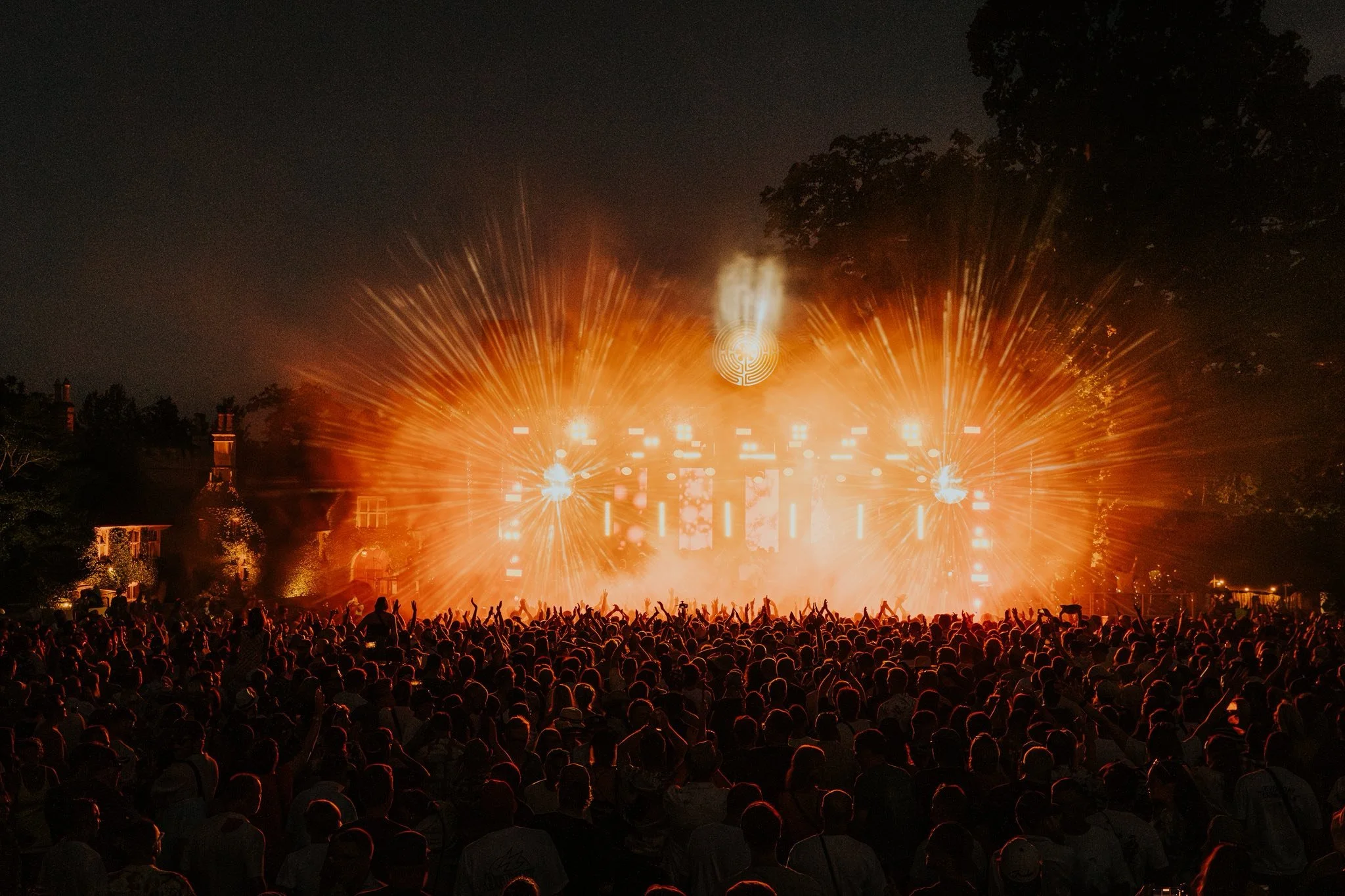 Labyrinth Open Air main stage at Tofte Manor
