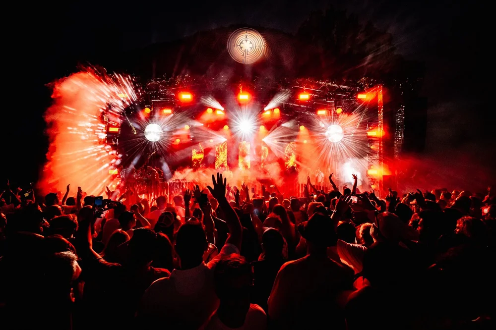 Labyrinth Festival main stage at Tofte Manor