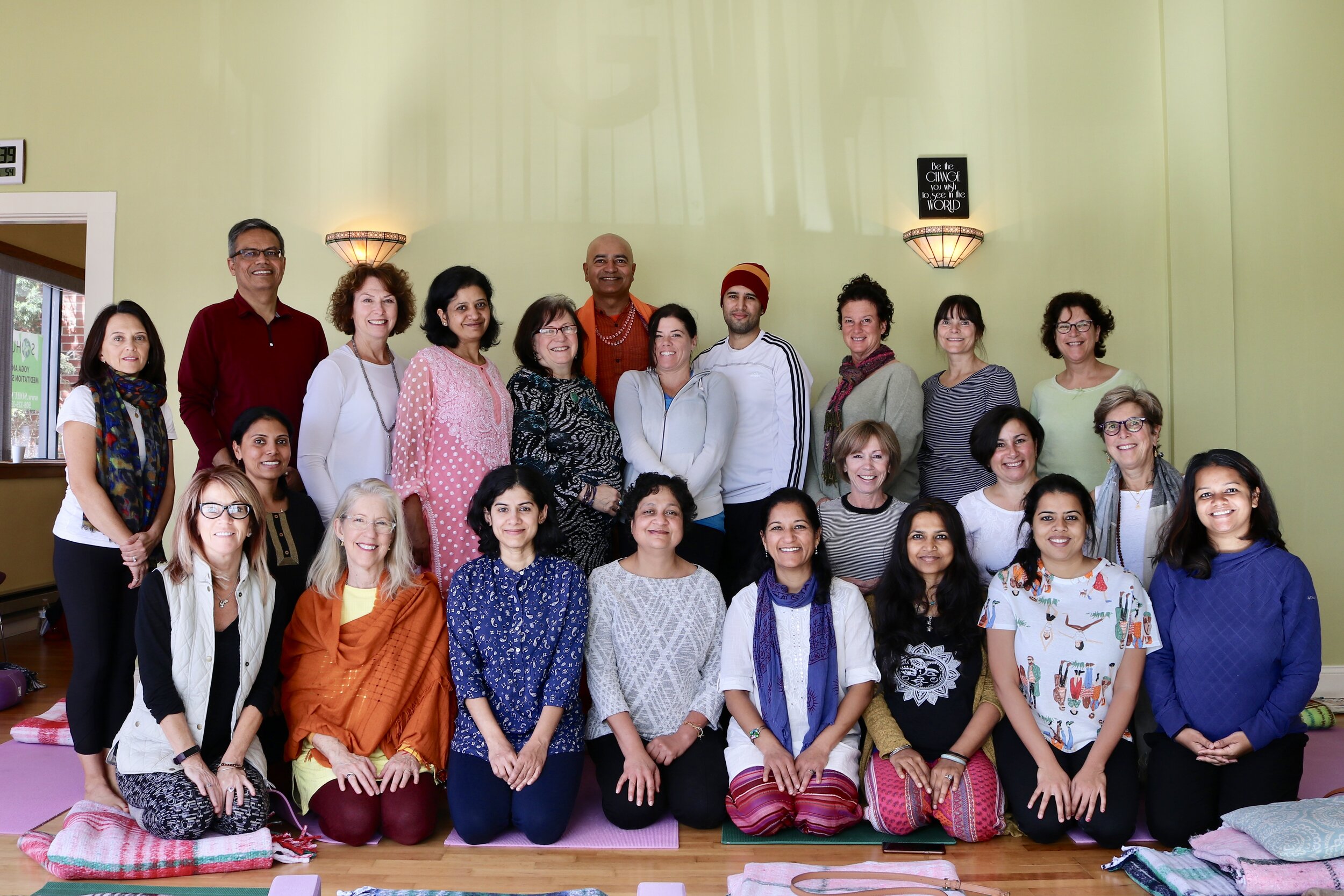 Pranayama Session with Swami Mahesh, October 2019 “If you want to conquer the anxiety of life, live in the moment, live in the breath.”