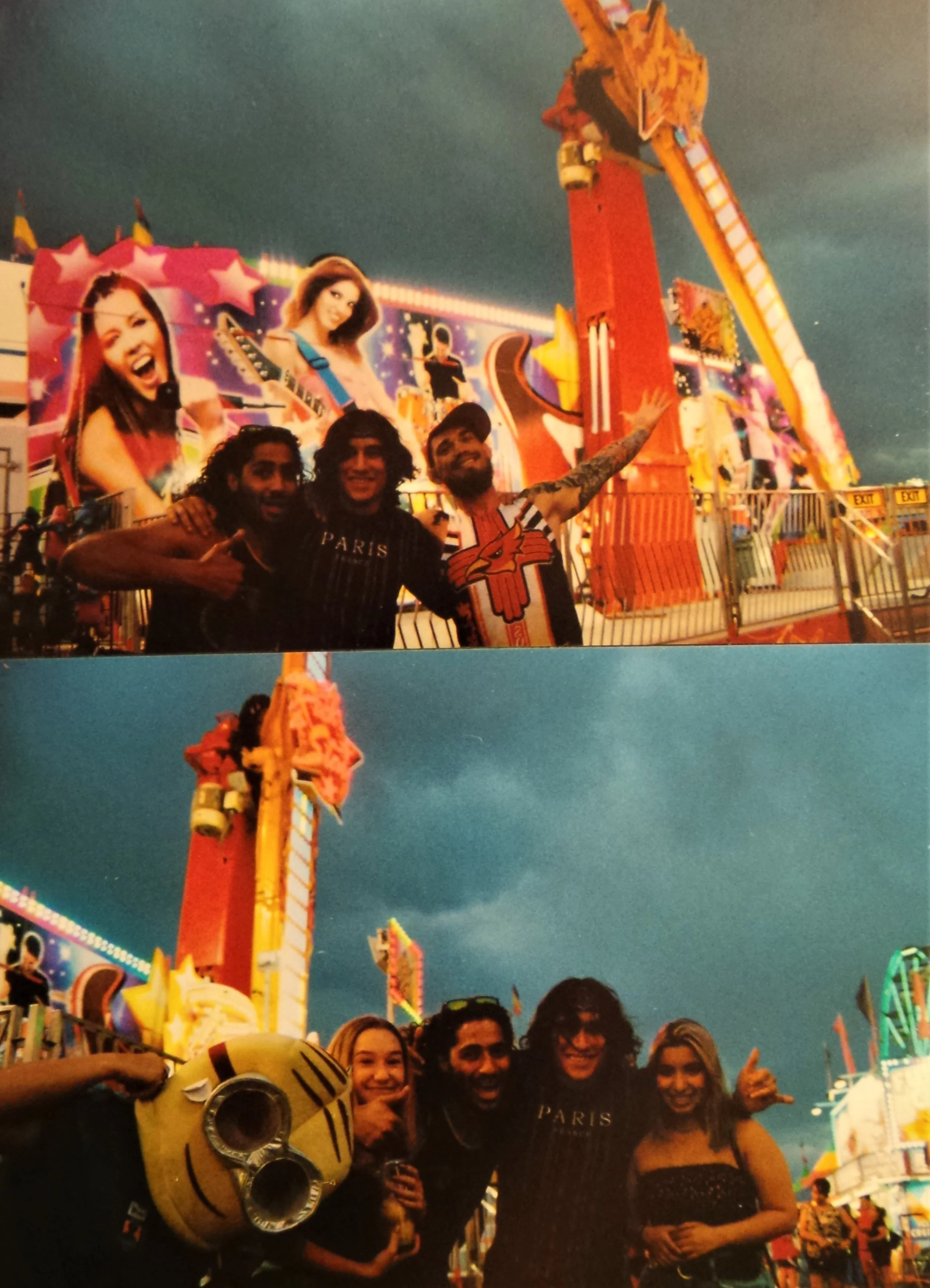 Strangers at a Mall Parking Lot Carnival