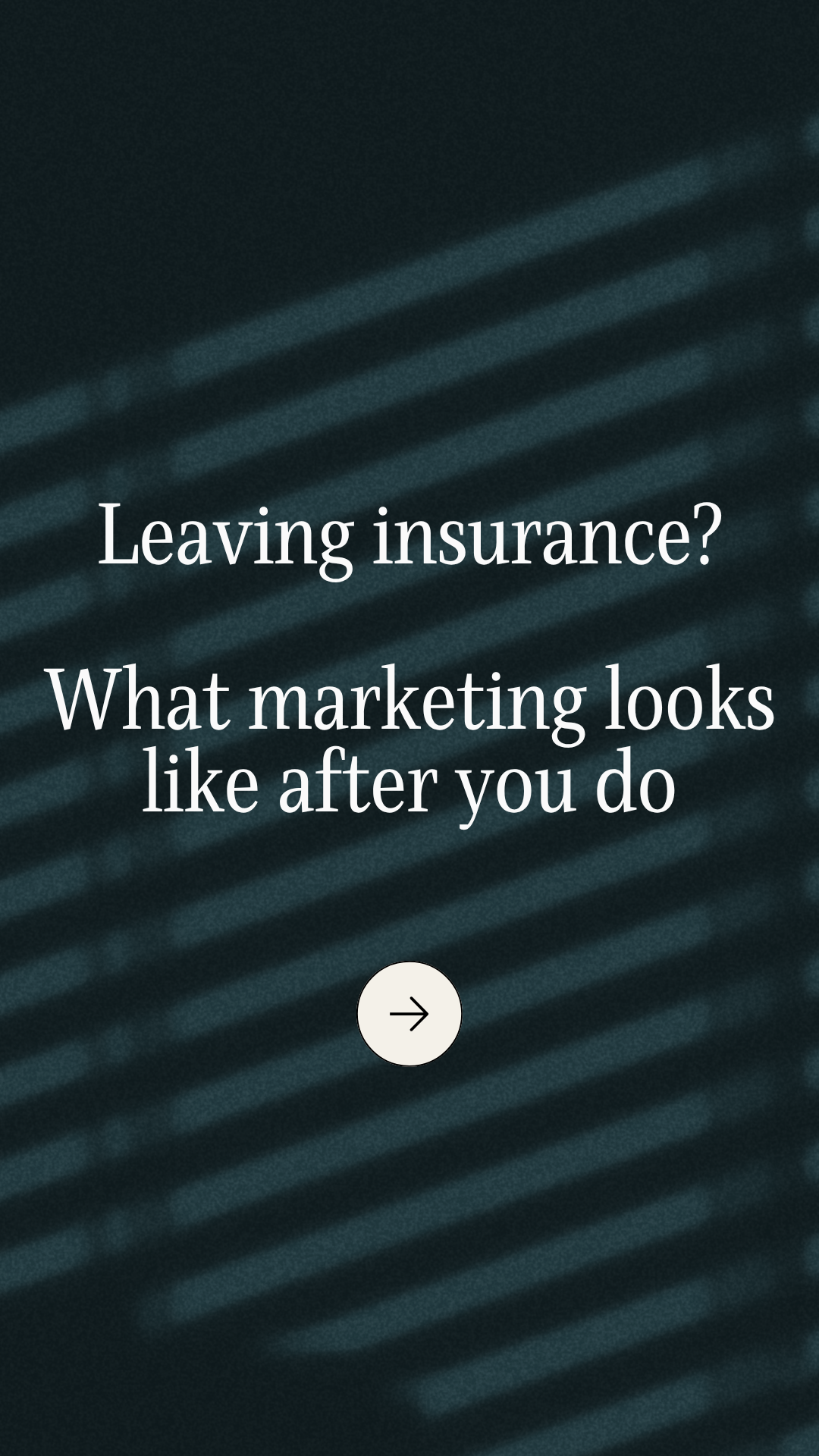 Should You Leave Insurance? A Marketing-Reality Check.