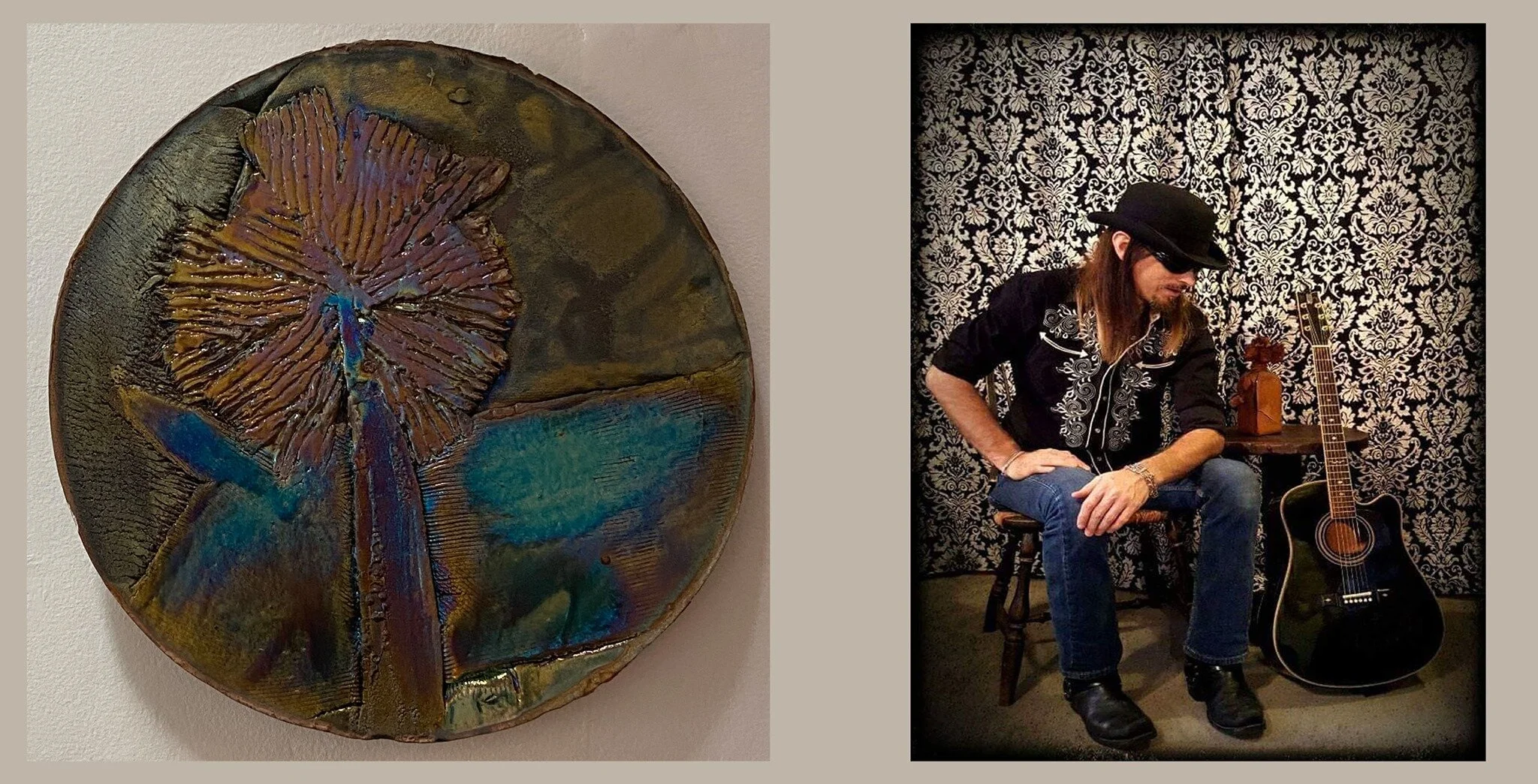 Closing reception, "Rising from the Ashes" with Music by David Miller of "Nomad"
