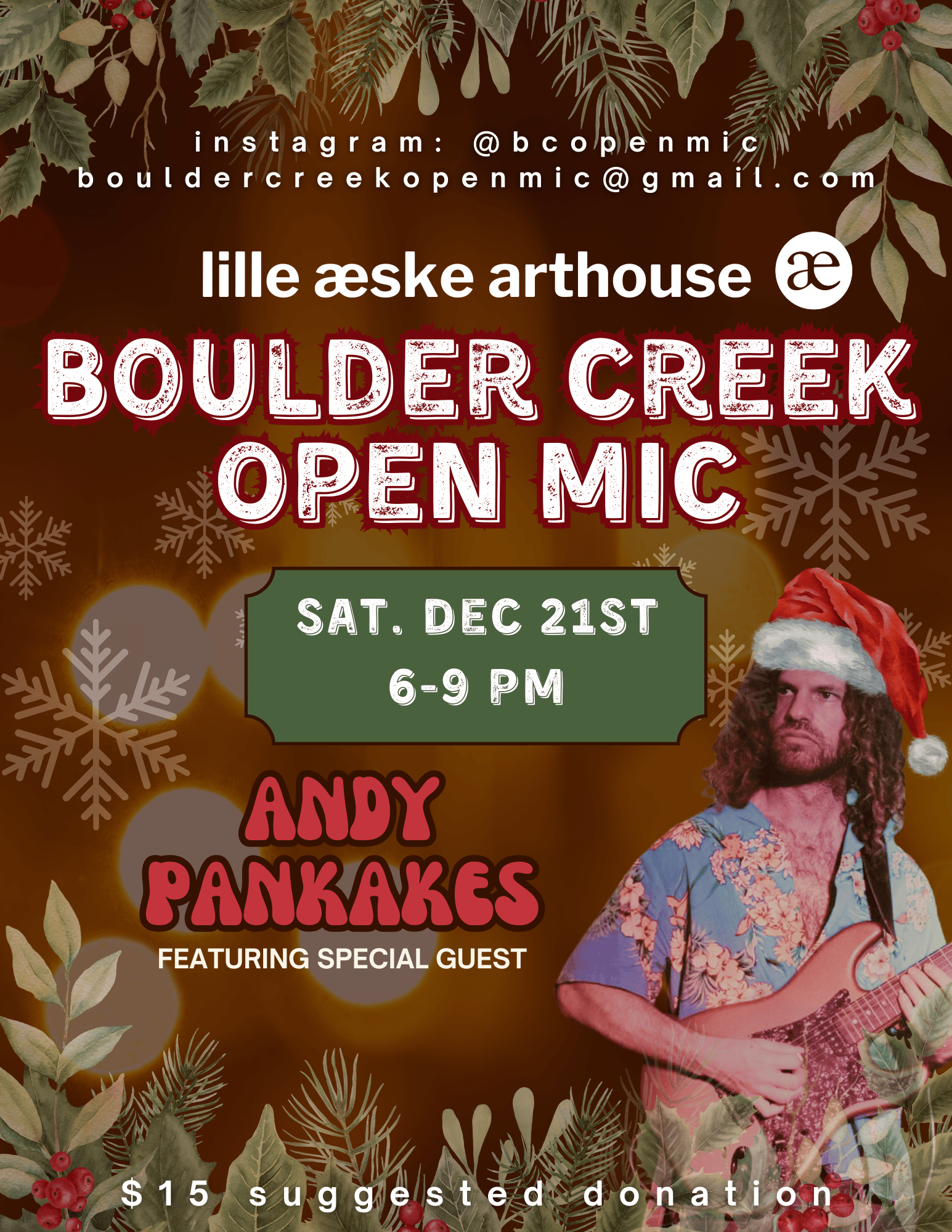 Open Mic Night with Special Guest: Andy Pancakes