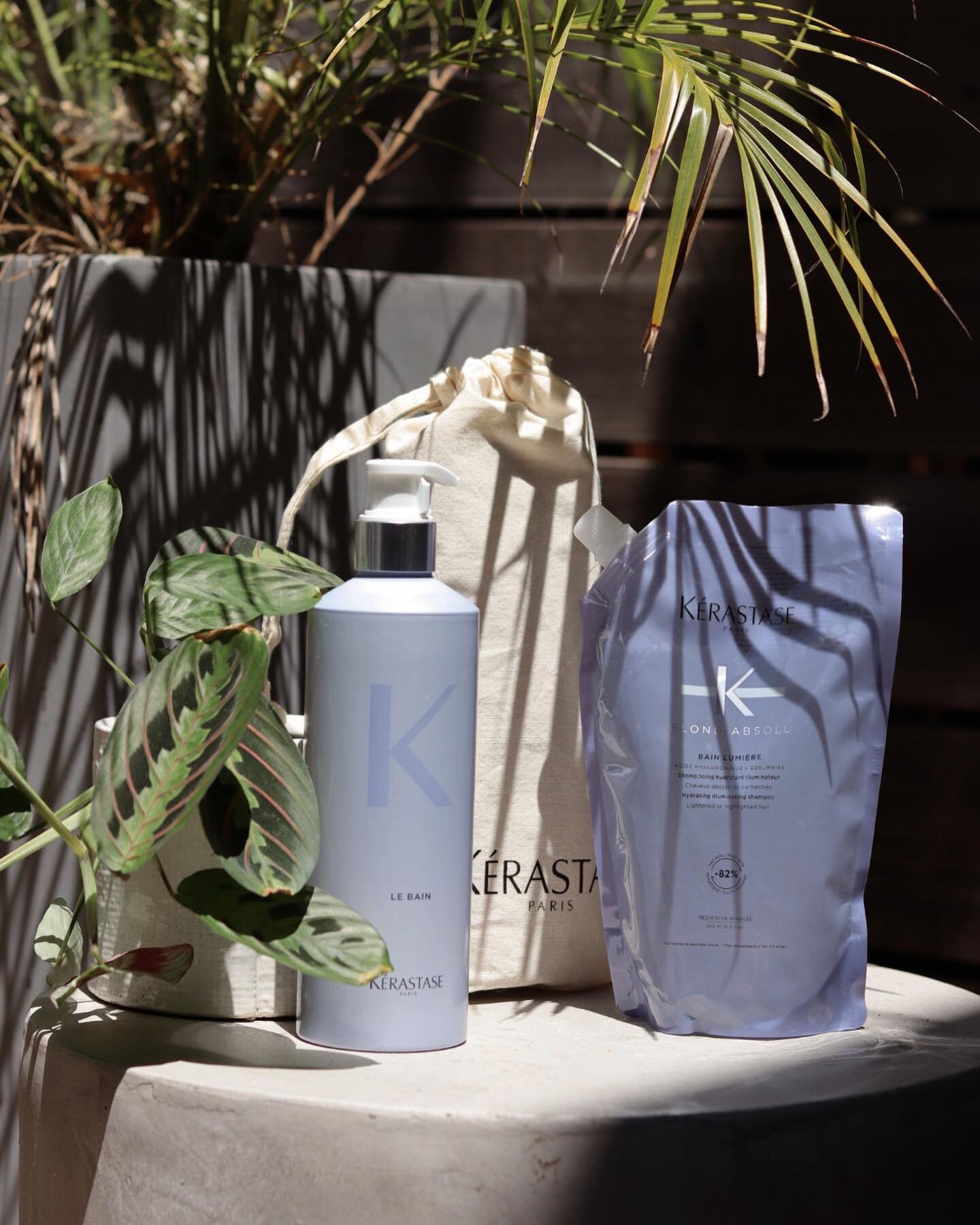 @kerastase_official refillable shampoo bottles have arrived at Grove!

The bottles are made out of 100% recycled aluminum, and the refill pouches are made out of 82% less plastic than the equivalent of two single use shampoo bottles.

Once you&rsquo;