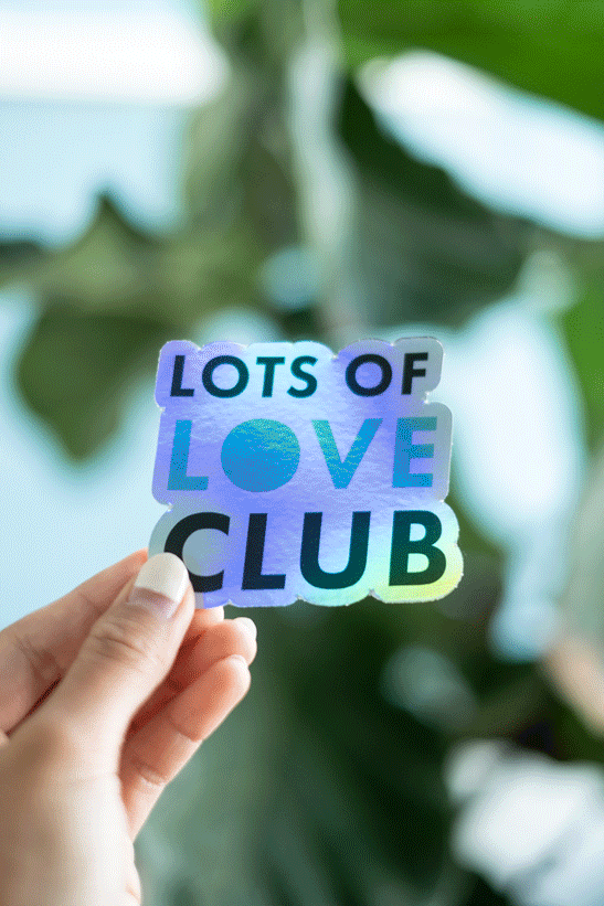 [limited edition] holographic logo sticker