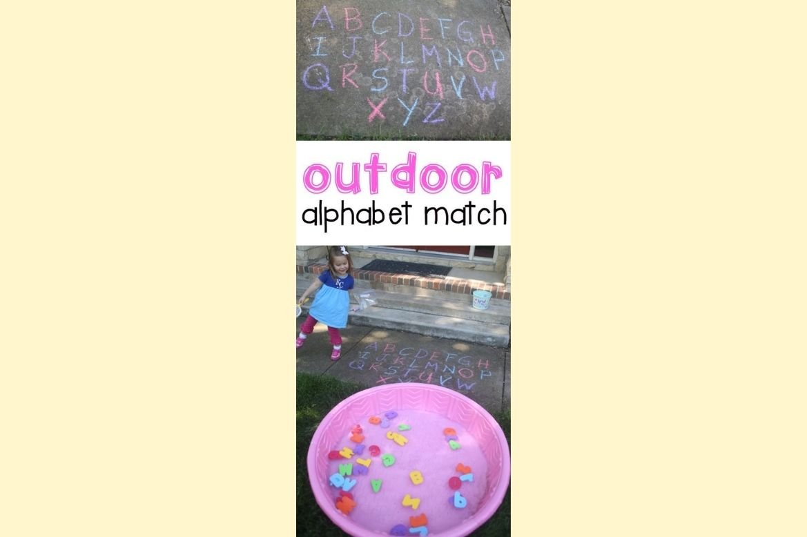 outdoor alphabet match