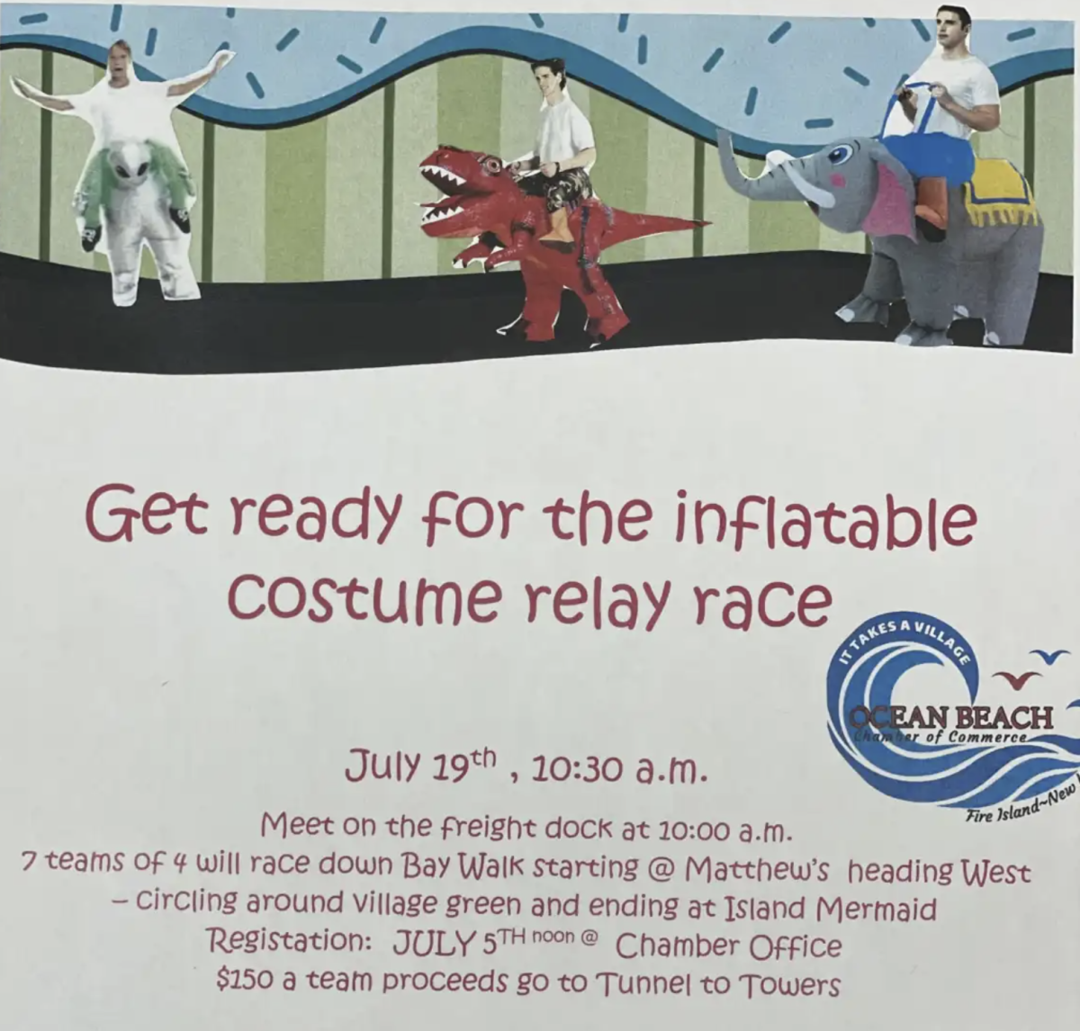 Inflatable Costume Relay Race 