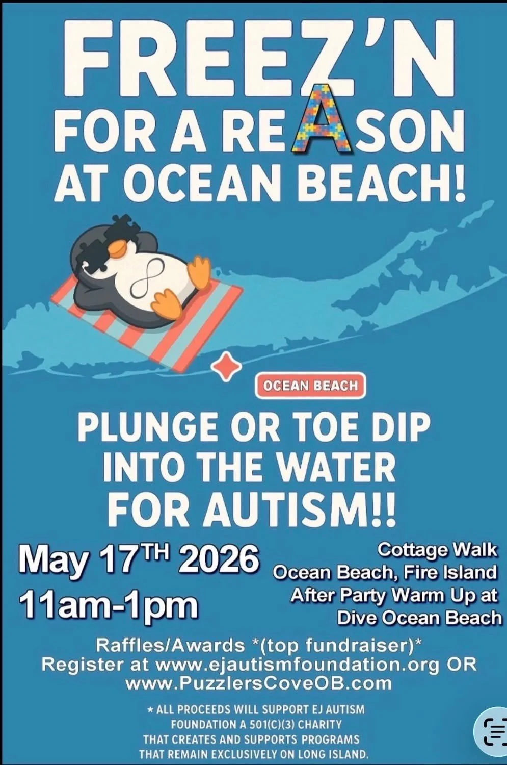 EJ Autism Foundation - Freezing for a Reason Plunge in Ocean Beach