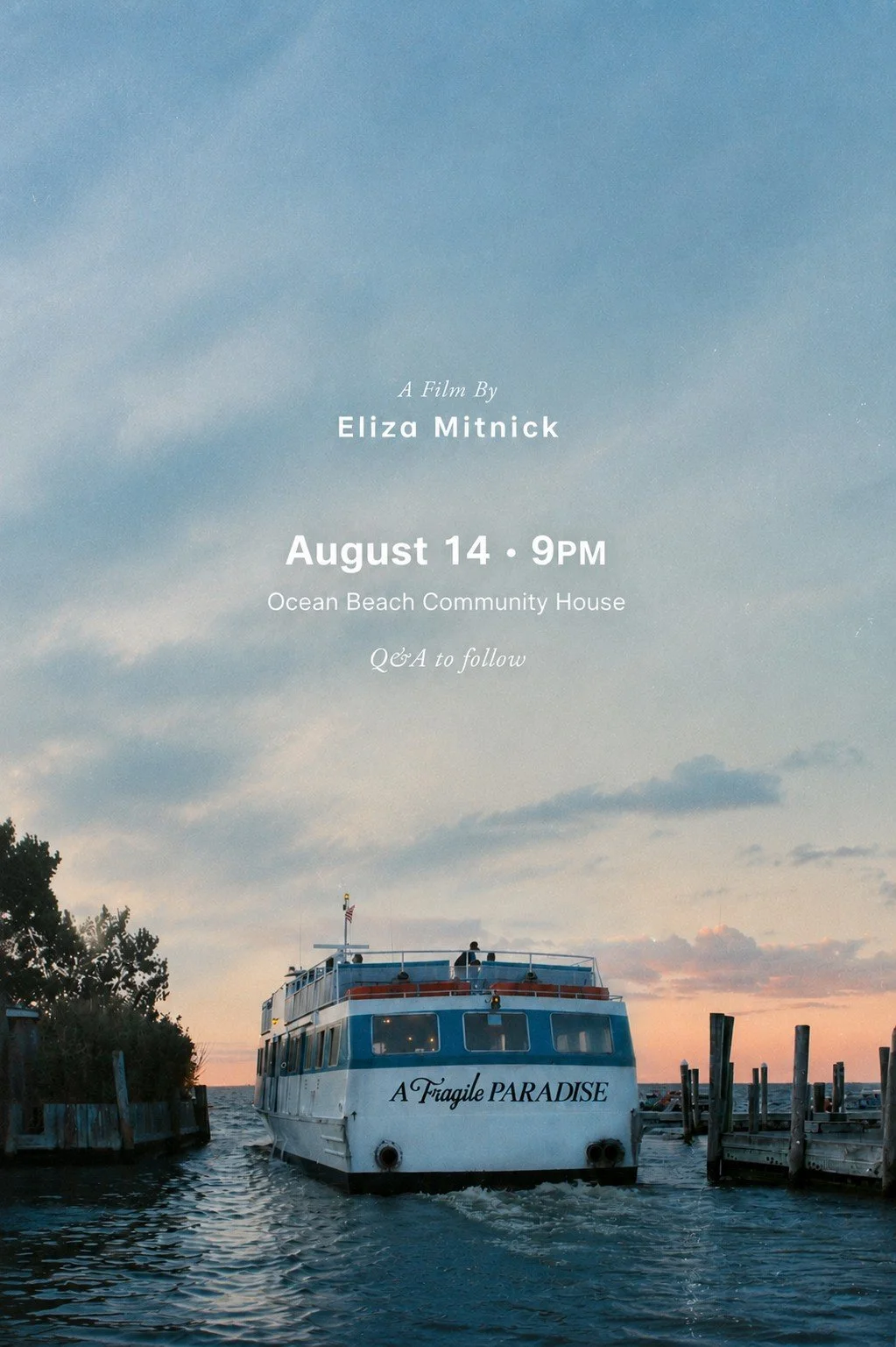 Film Review by Eliza Mitnick @ Community House 9:00 pm