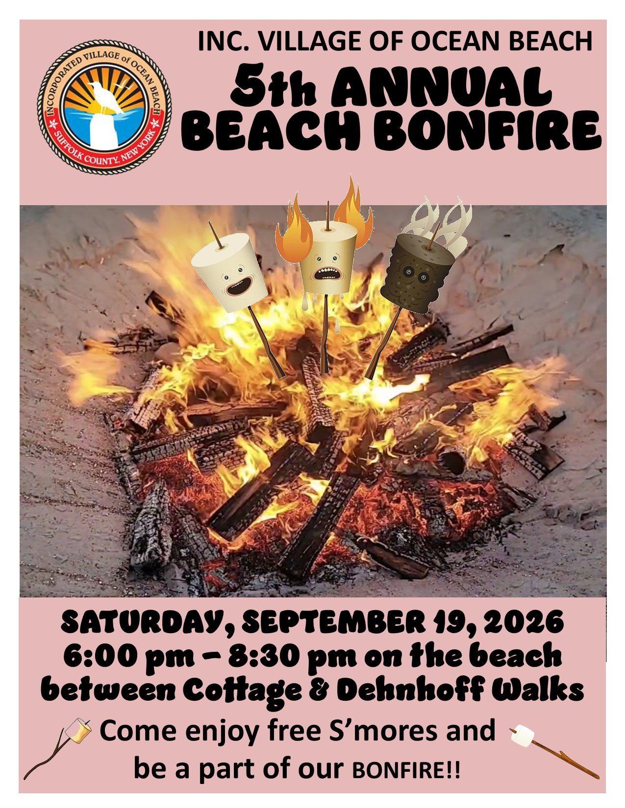 5th Annual Beach Bonfire 9/19/2026