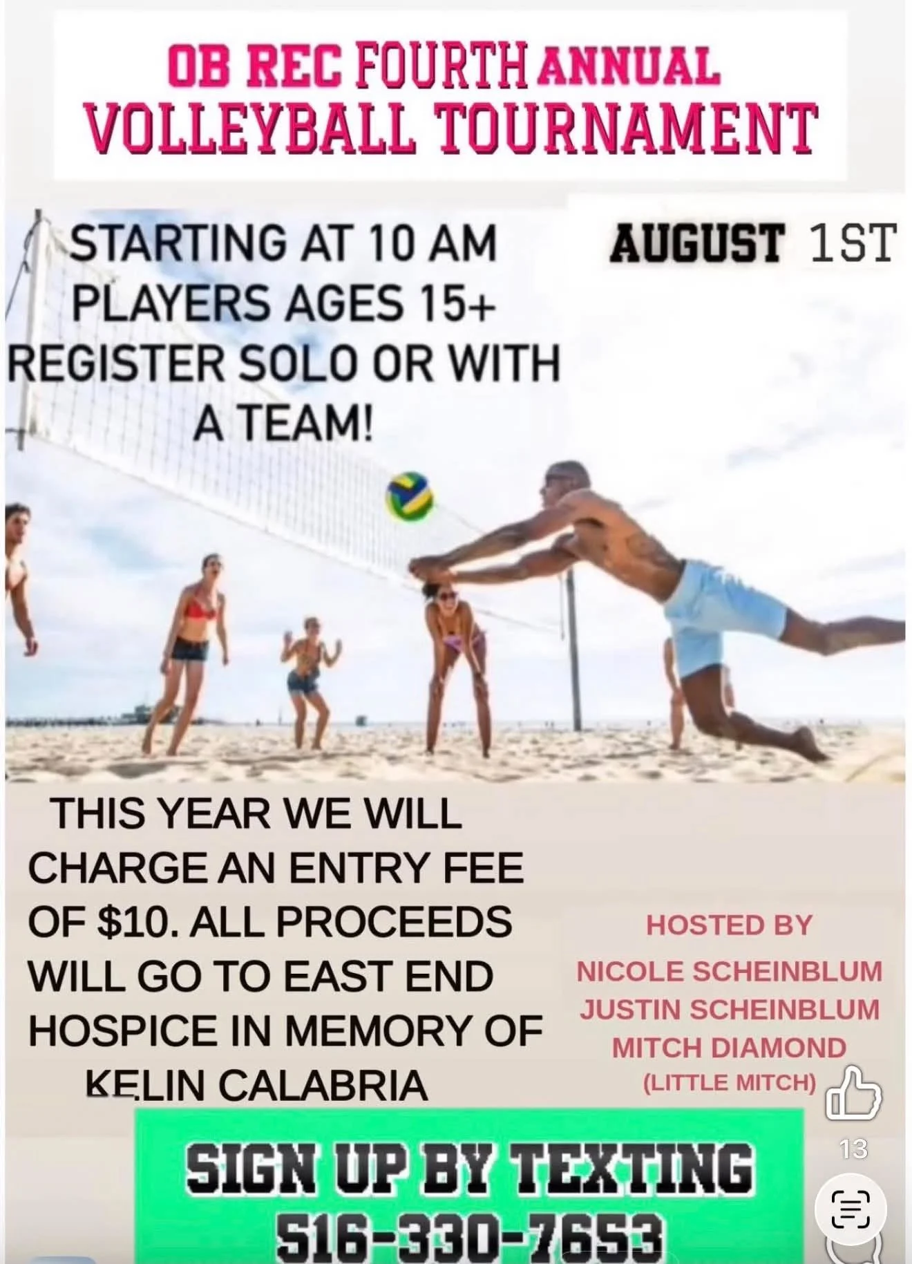 4th Annual Beach Volleyball Tournament