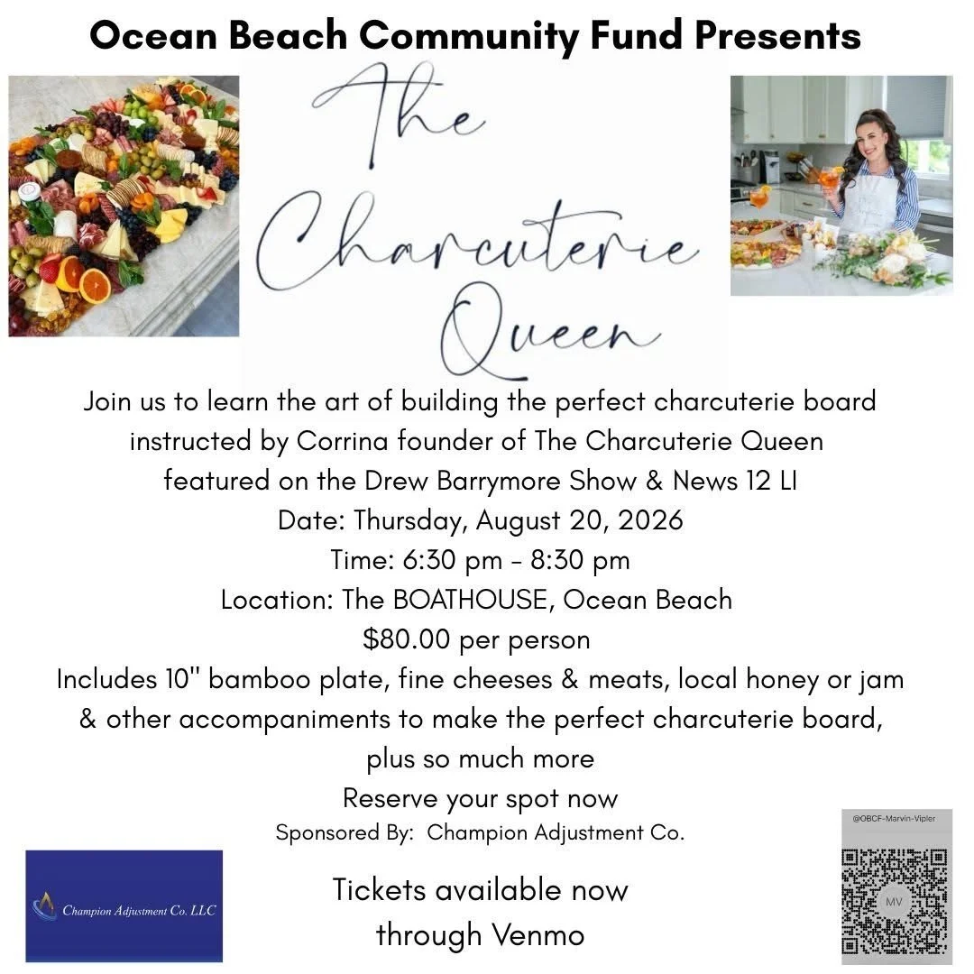 “A Charcuterie Class” - by OB Community Fund at the BOAT HOUSE