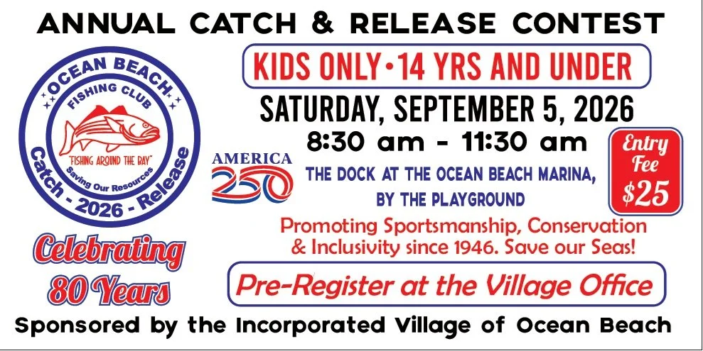Annual "Catch &amp; Release" Fishing Contest 9/5/2026 @ 8:30 am 