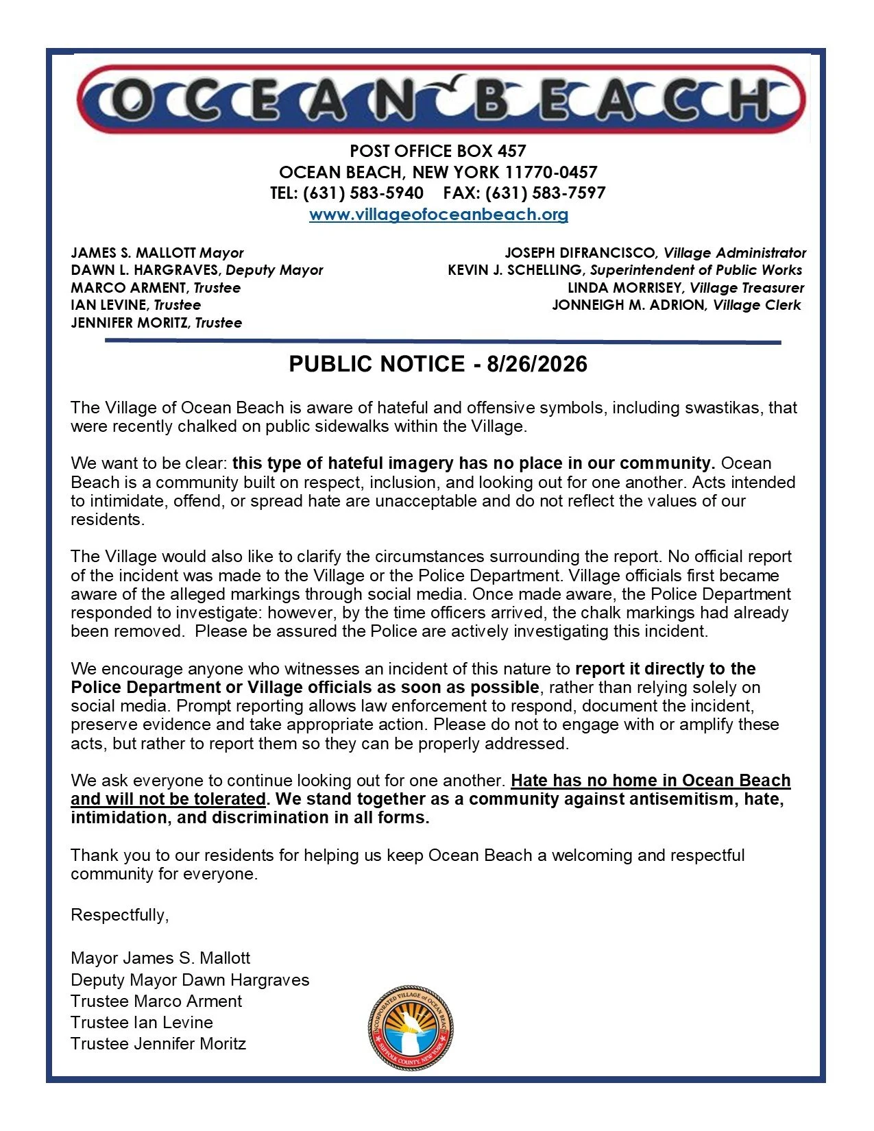NOTICE - VANDALISM 8-26-2026.jpg