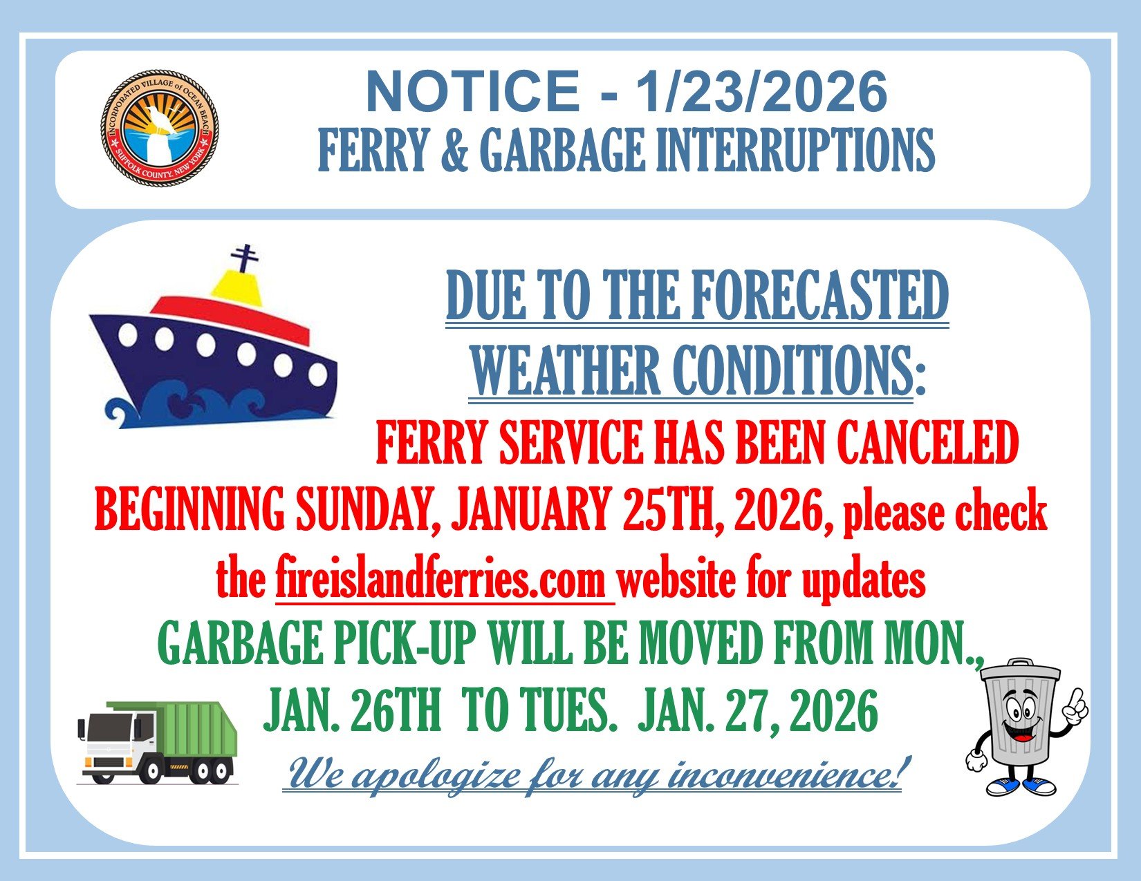 NOTICE - Weather - Garbage 1-23-2026.jpg