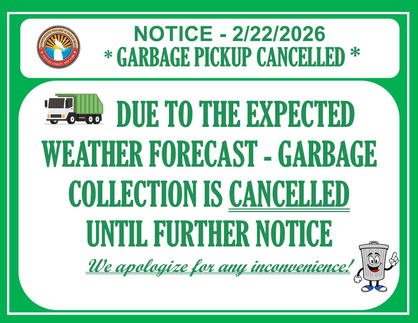 NOTICE - Garbage 2-22-2026.jpg