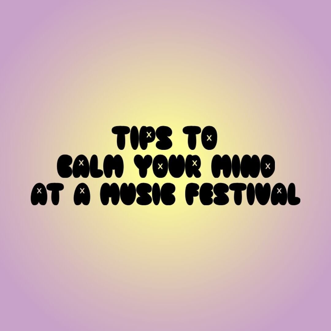 We&rsquo;re at @backwoodsmusicfestival this weekend &amp; we want to make sure you have a magical experience! 💗🎵

Music festivals are where most of us go to feel connected 🌷 but sometimes the large crowds, new environments, and more can trigger a 
