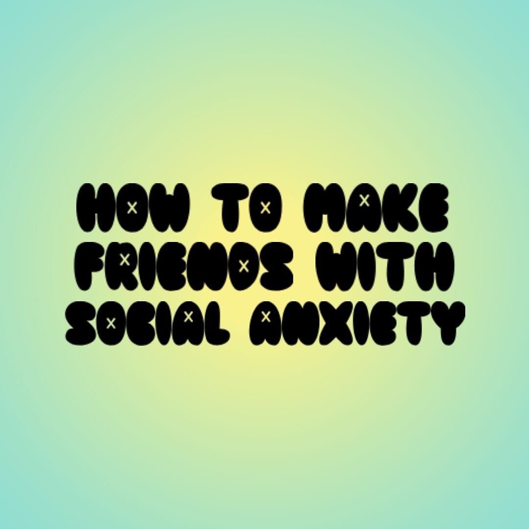 Are you a social(ly anxious) butterfly? 🥺🦋 This one&rsquo;s for you:

Maintaining strong friendships in your life is a massive pillar of self care and sooo ✨very important✨ when it comes to your mental health + needs as a human.

For those struggli