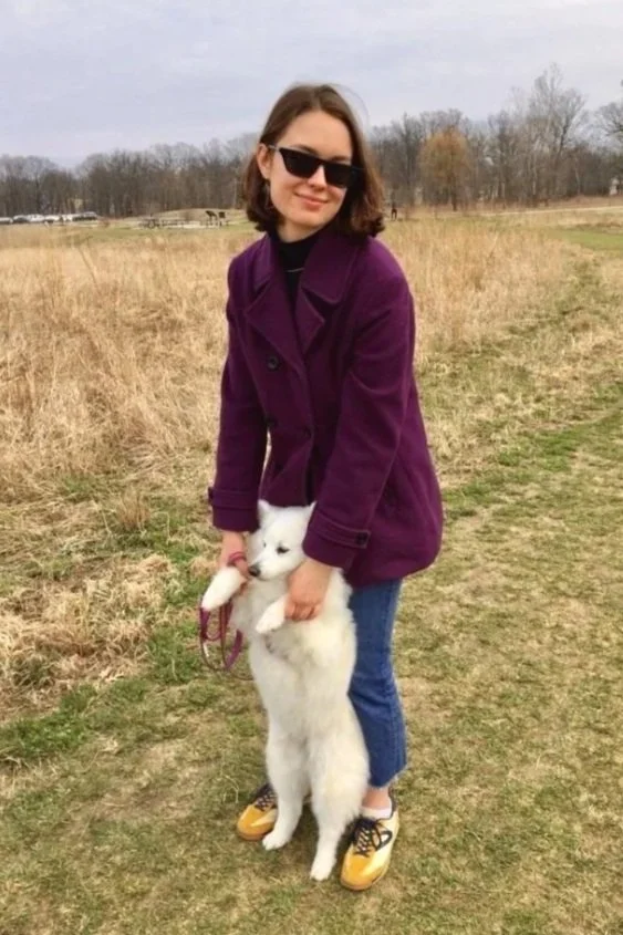 my poorly-behaved dog, piper