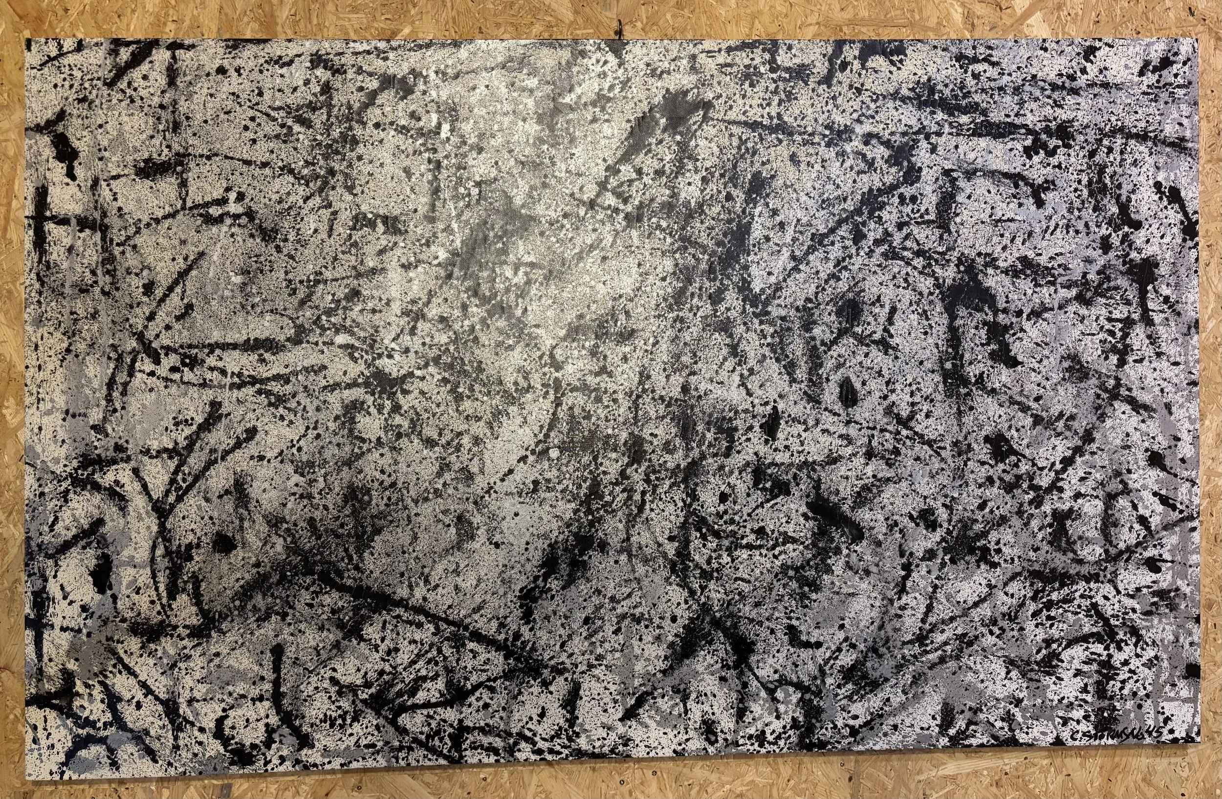 No. 45: Black on Black, M60 90 × 140 cm