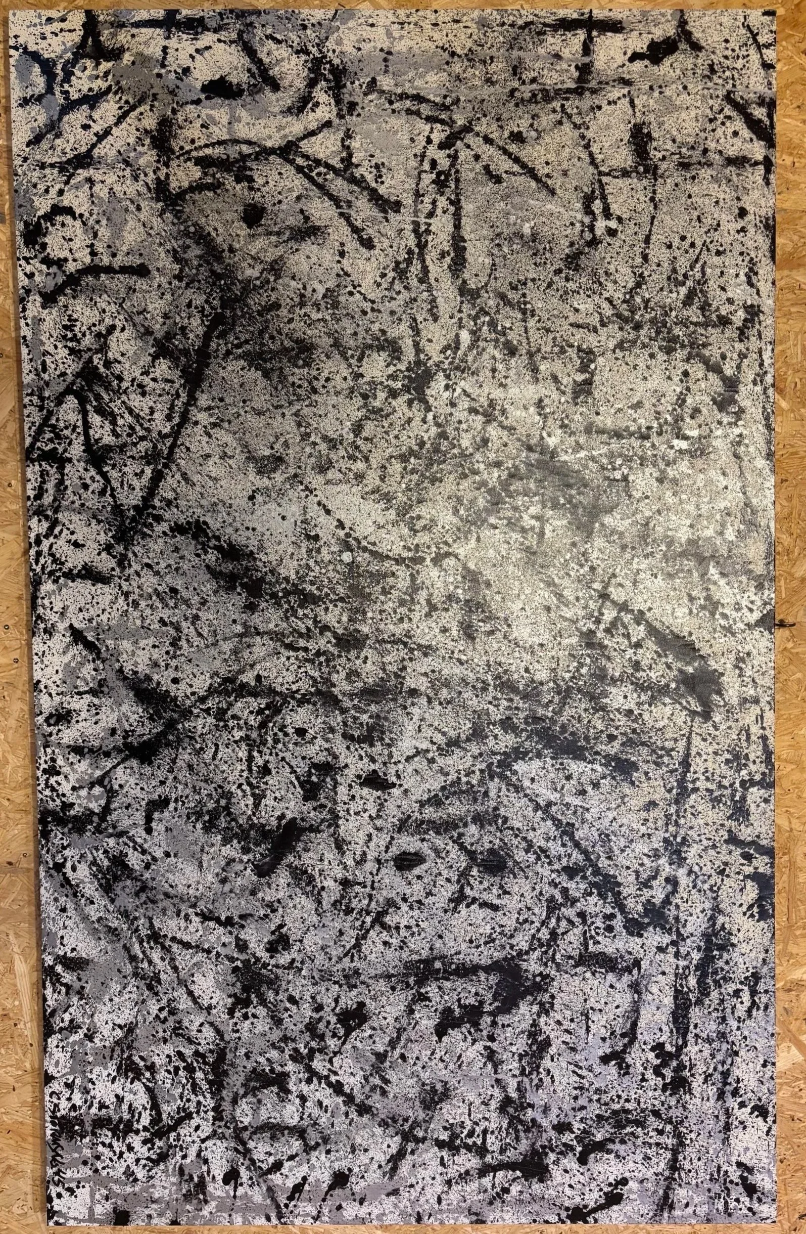 No. 45: Black on Black, M60 90 × 140 cm