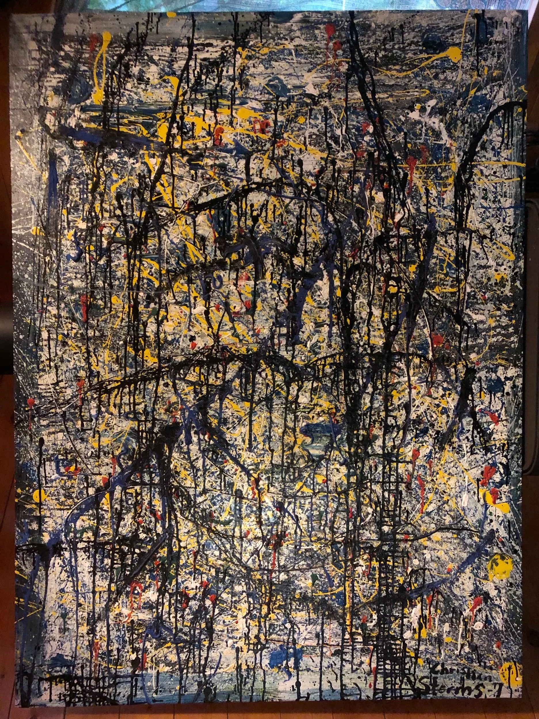 No. 7: Some Kind of Blue, 136 x 100 cm