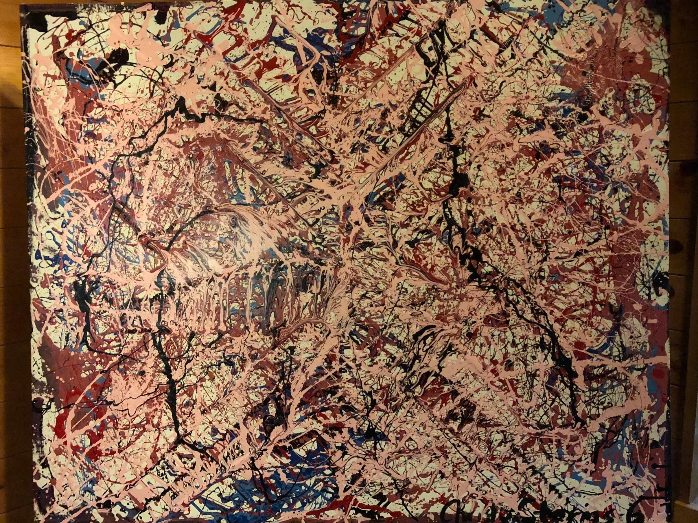 No. 6: Basking Robbins, 100 x 88 cm Sold to Jill Vieth (Nantucket, MA, 1000 USD)