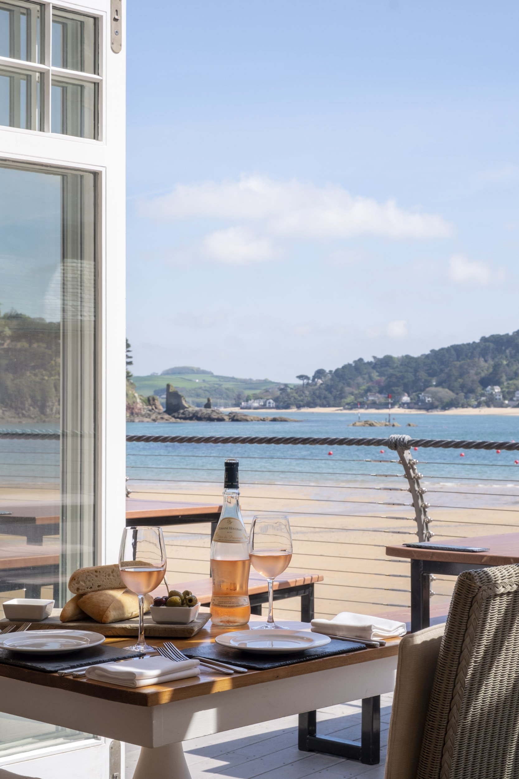 Hotel restaurant photography in Salcombe, Devon