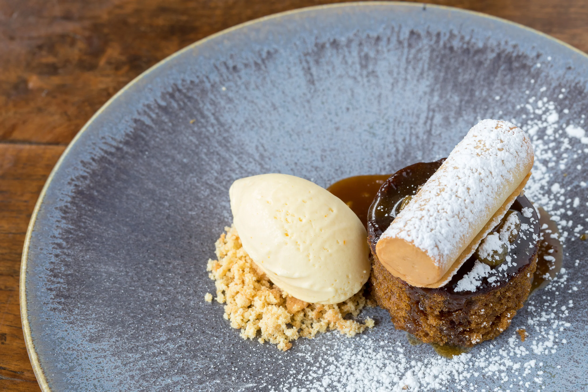 Dessert course Food Photography at restaurant