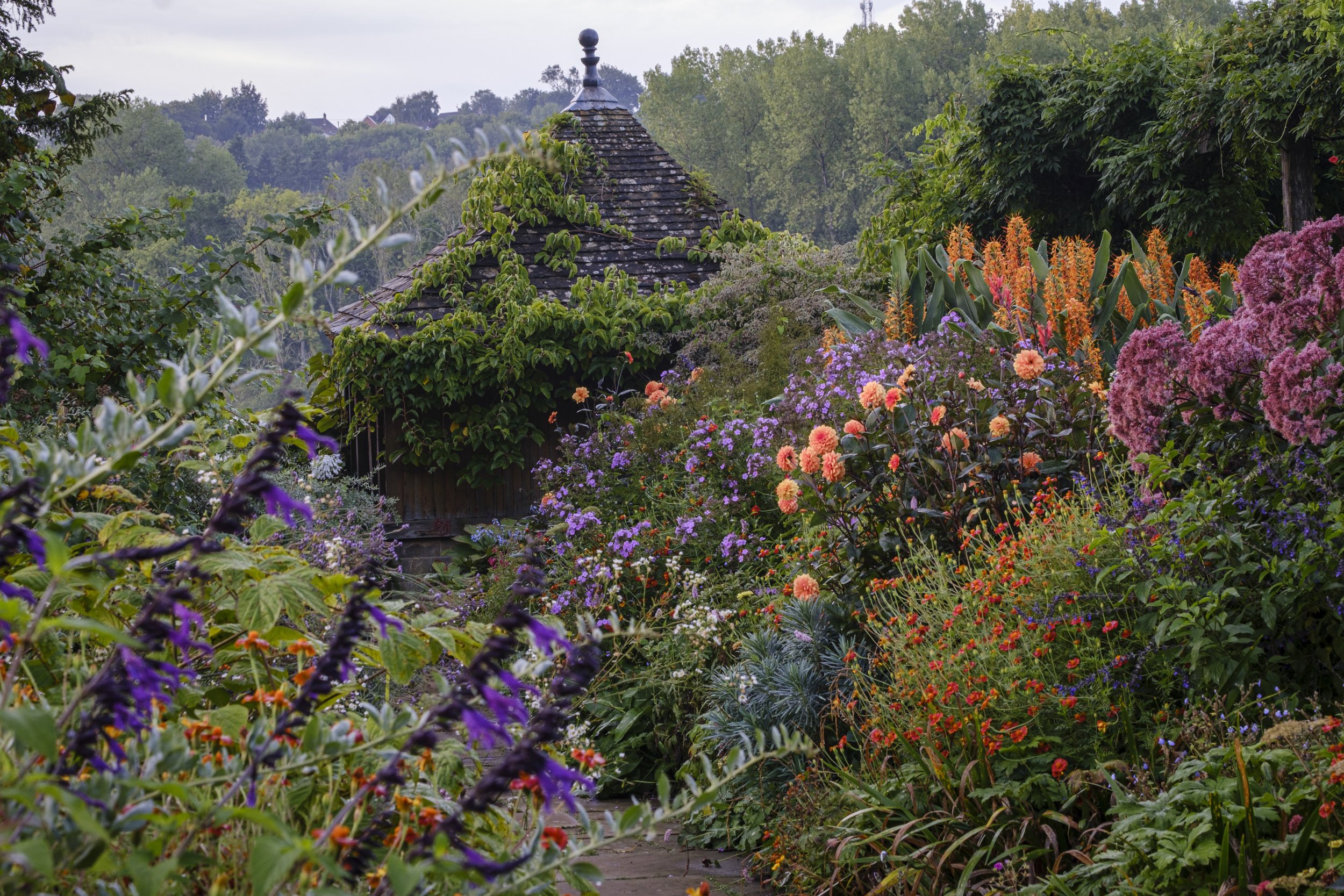 Gravetye Manor garden photography in autumn