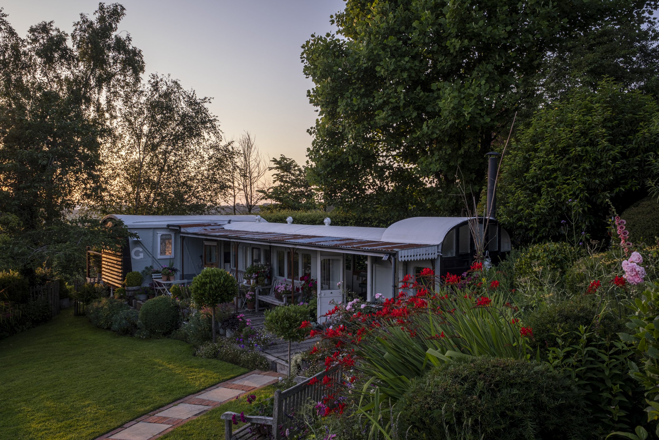 Garden photographed for Country Living magazine, Longhill Carriage