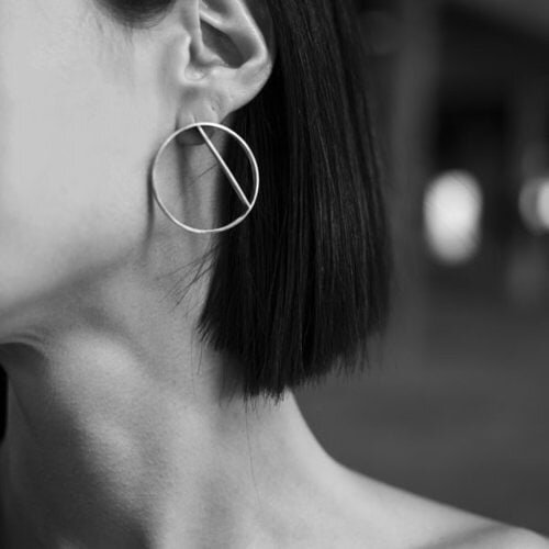 What goes  around...comes around.. In our Round earrings.

#expressyourself 
#madeinathens 
#handcrafted